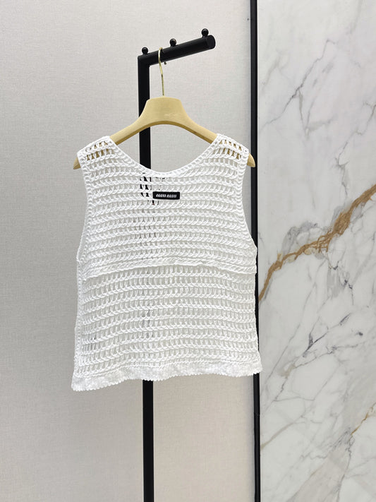 26SS NEW Bohemian style crochet vest