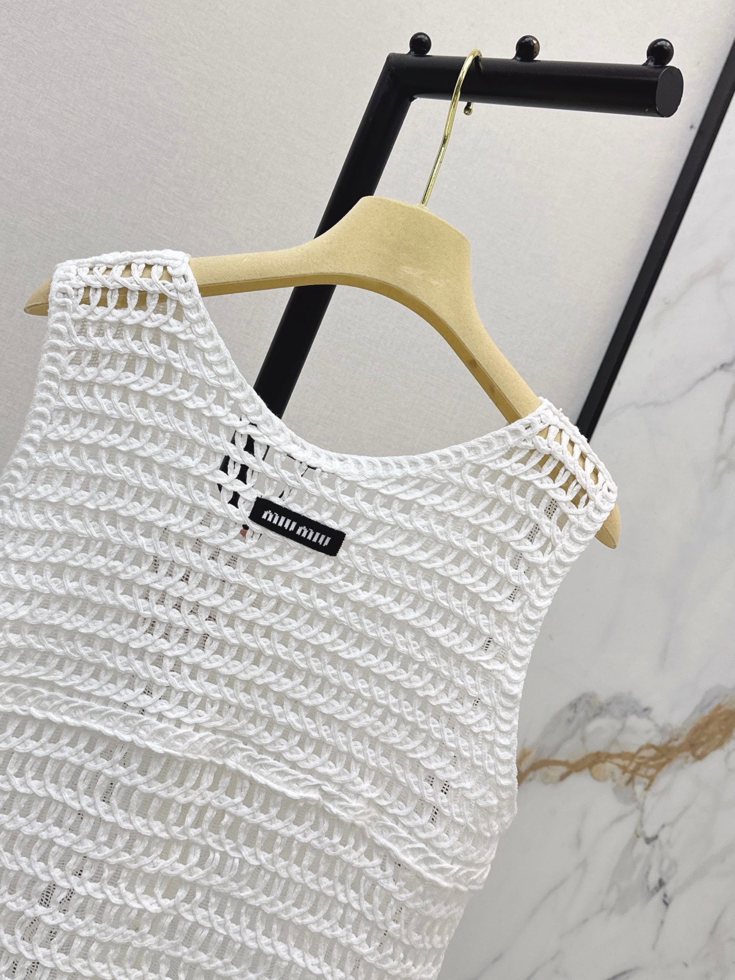 26SS NEW Bohemian style crochet vest