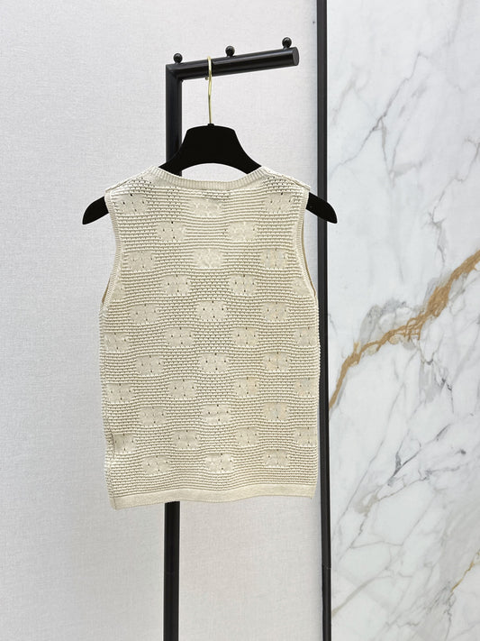 🔥Highest Quality🔥26SS NEW Three-dimensional camellia decorated hand-crocheted vest