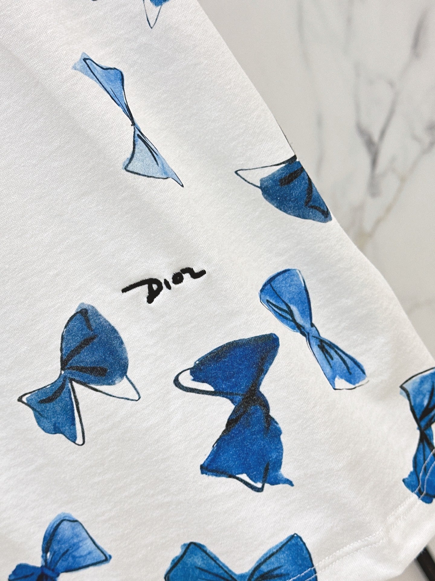 26SS NEW Butterfly Printed Round Neck T-shirt