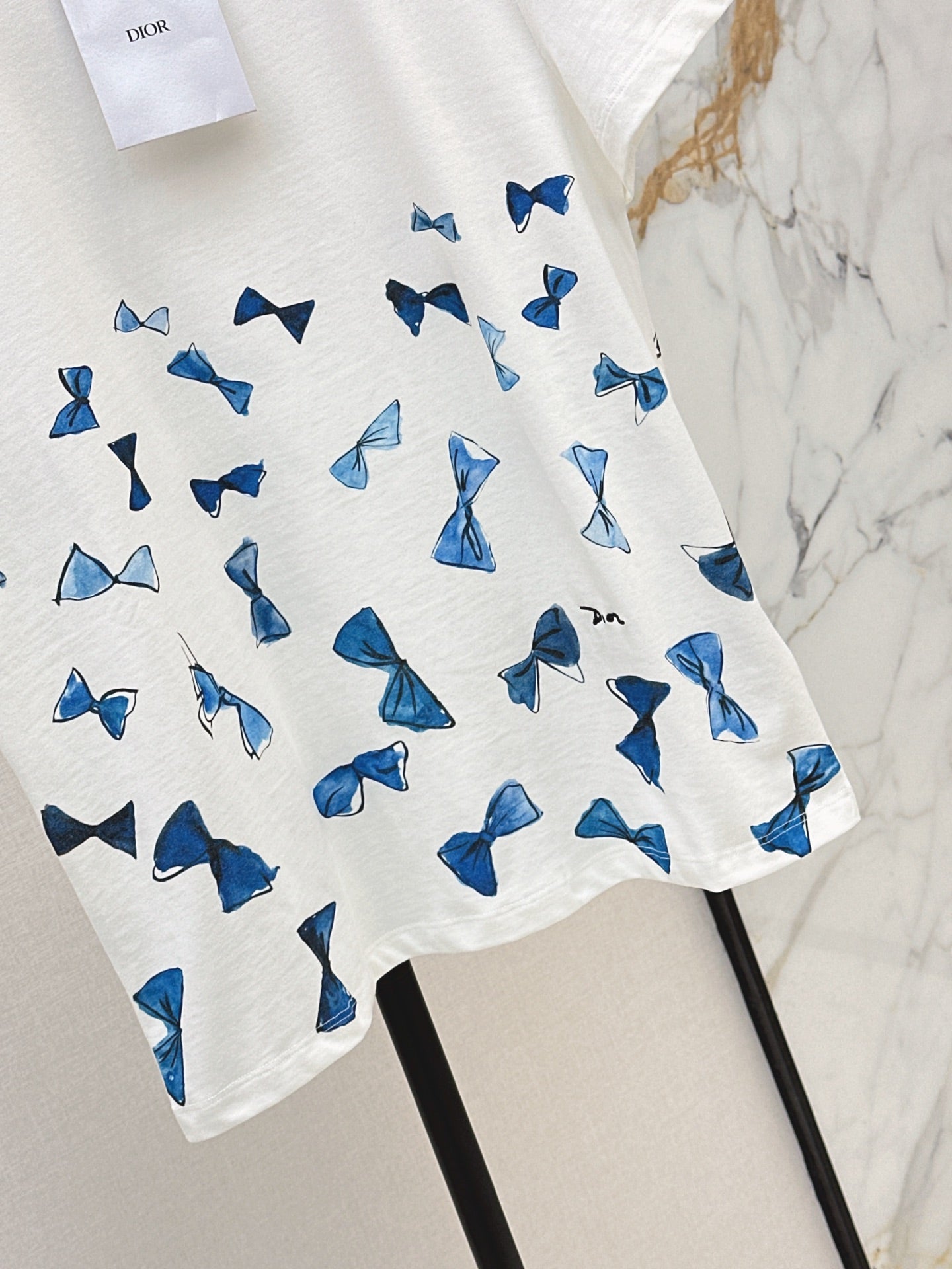 26SS NEW Butterfly Printed Round Neck T-shirt