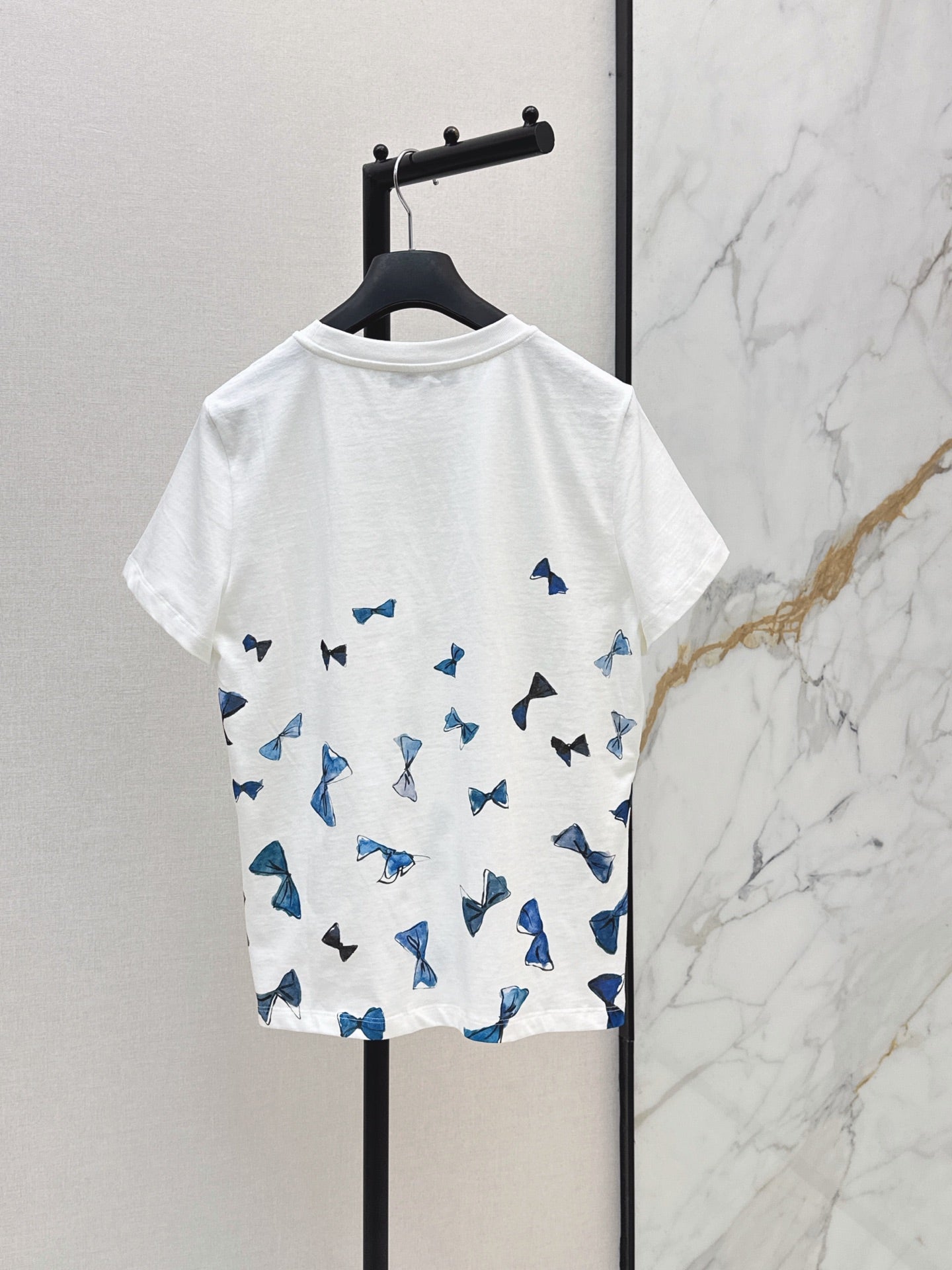 26SS NEW Butterfly Printed Round Neck T-shirt