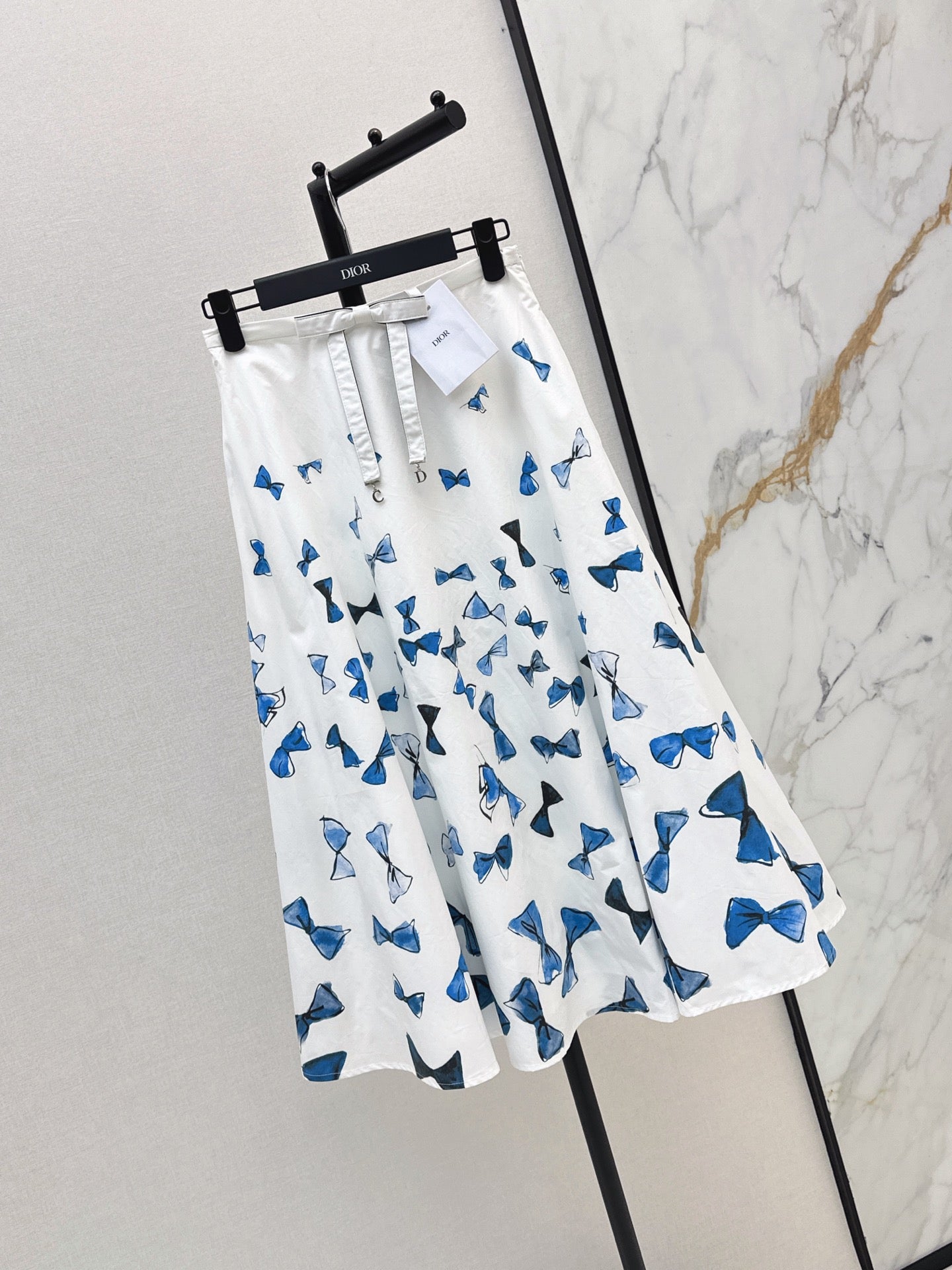 26SS NEW Vacation Series Bow Printed Half Skirt