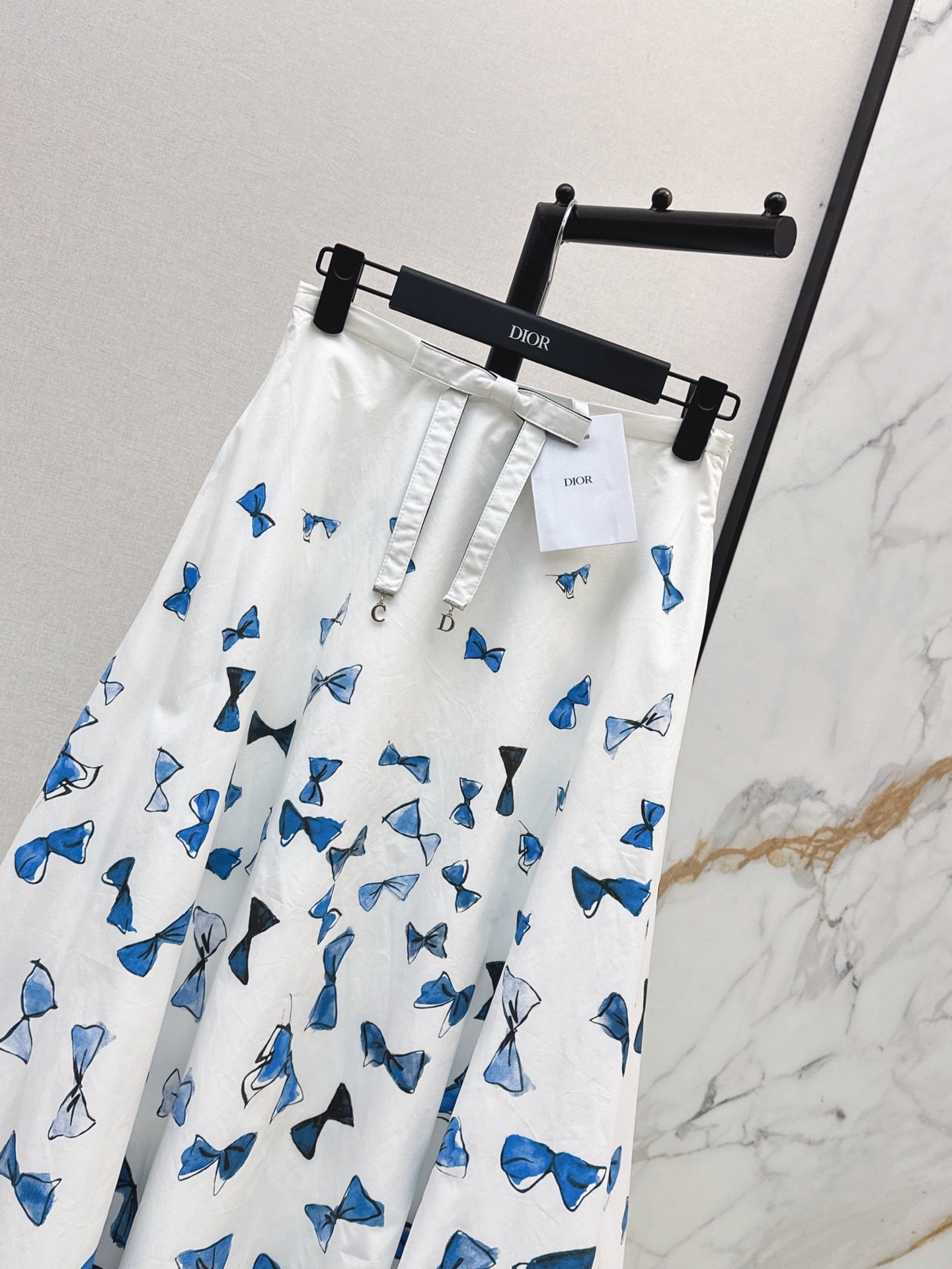 26SS NEW Vacation Series Bow Printed Half Skirt