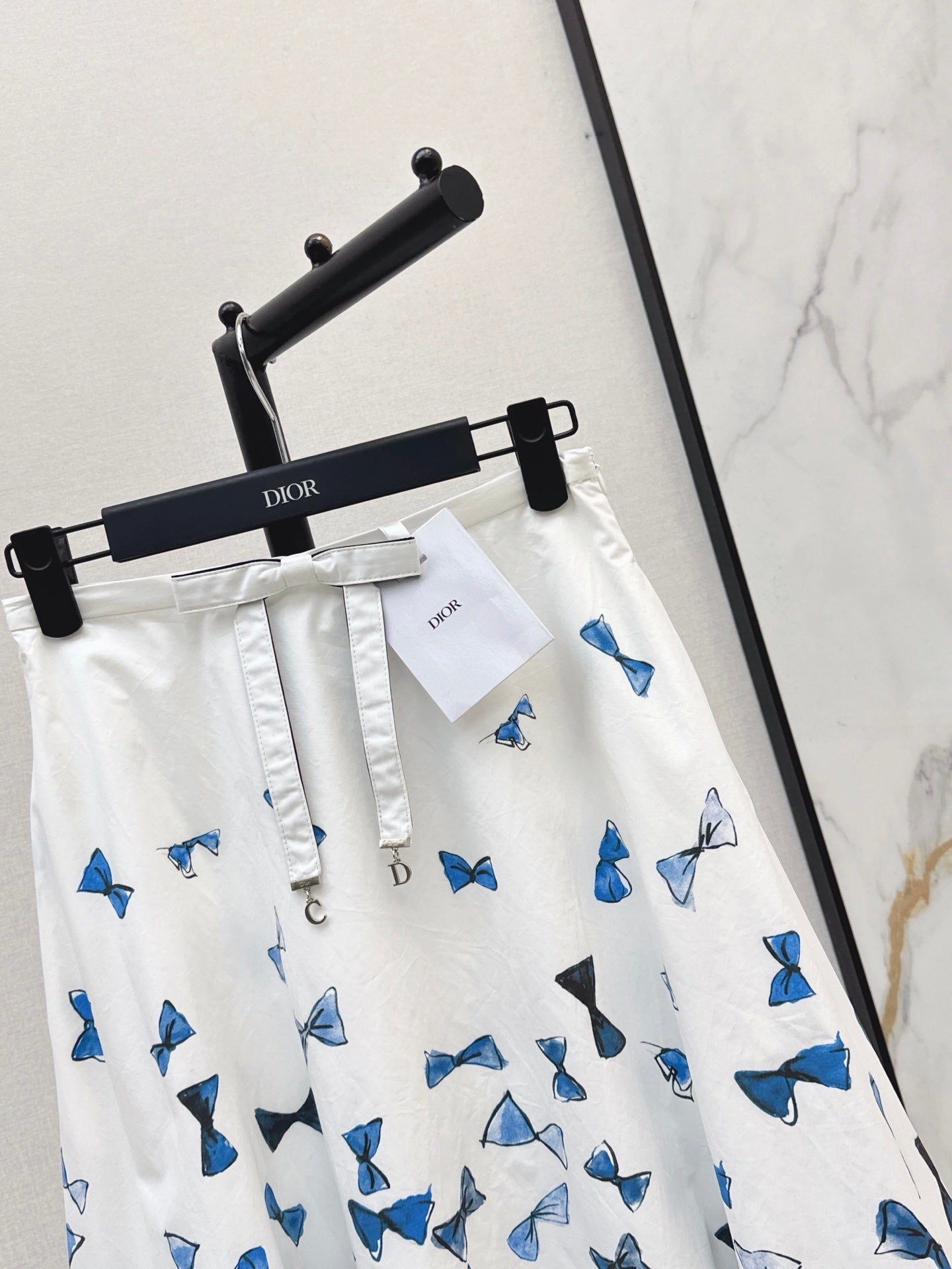 26SS NEW Vacation Series Bow Printed Half Skirt