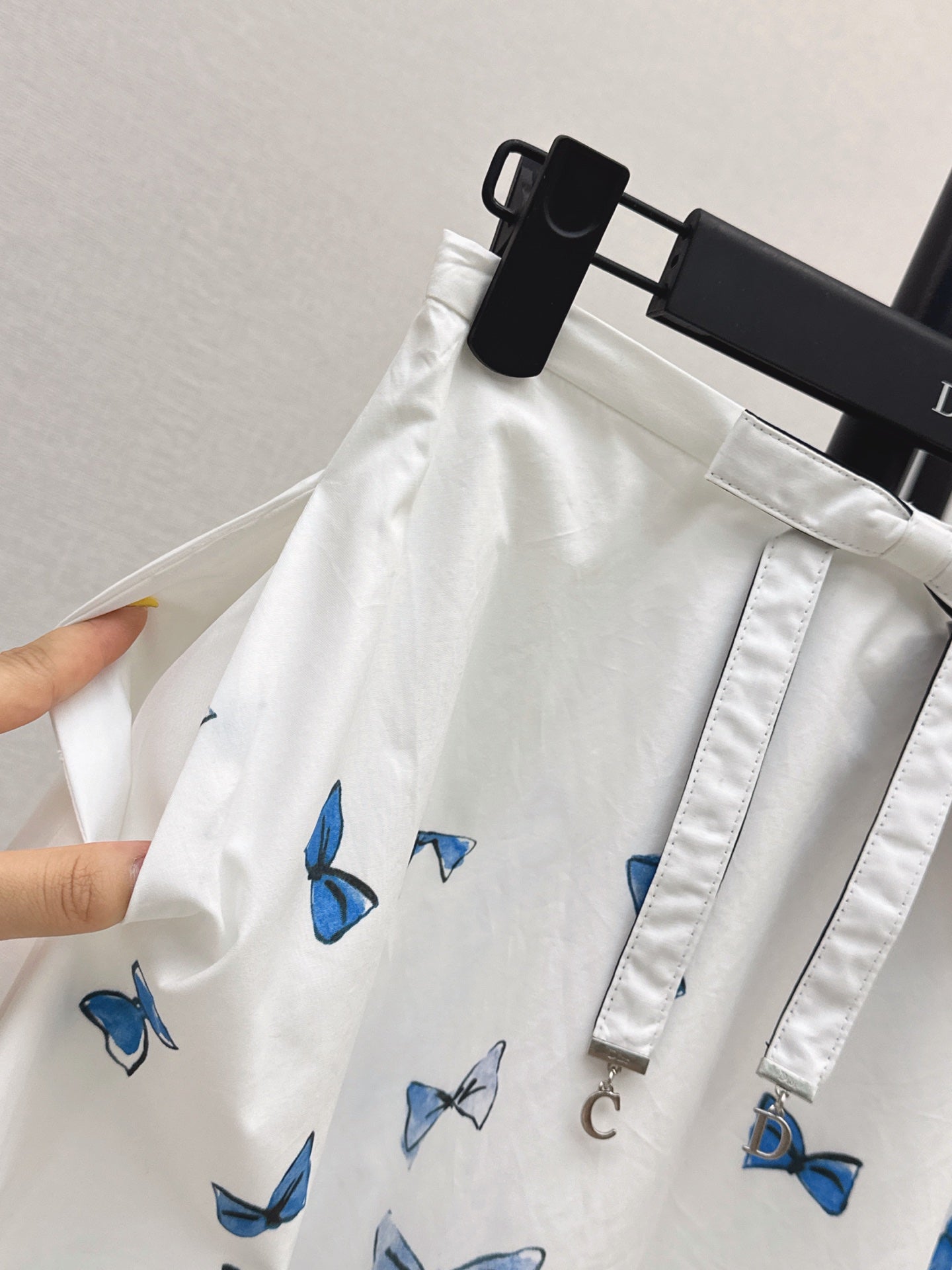26SS NEW Vacation Series Bow Printed Half Skirt