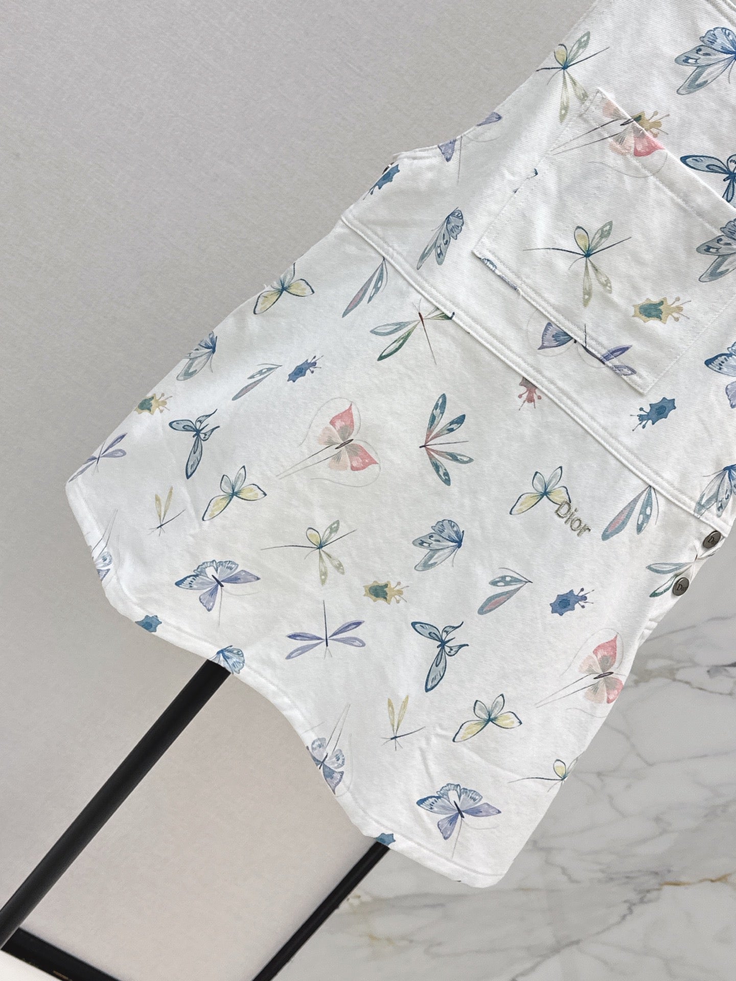 26SS NEW Nautical Series Denim Overalls Dress