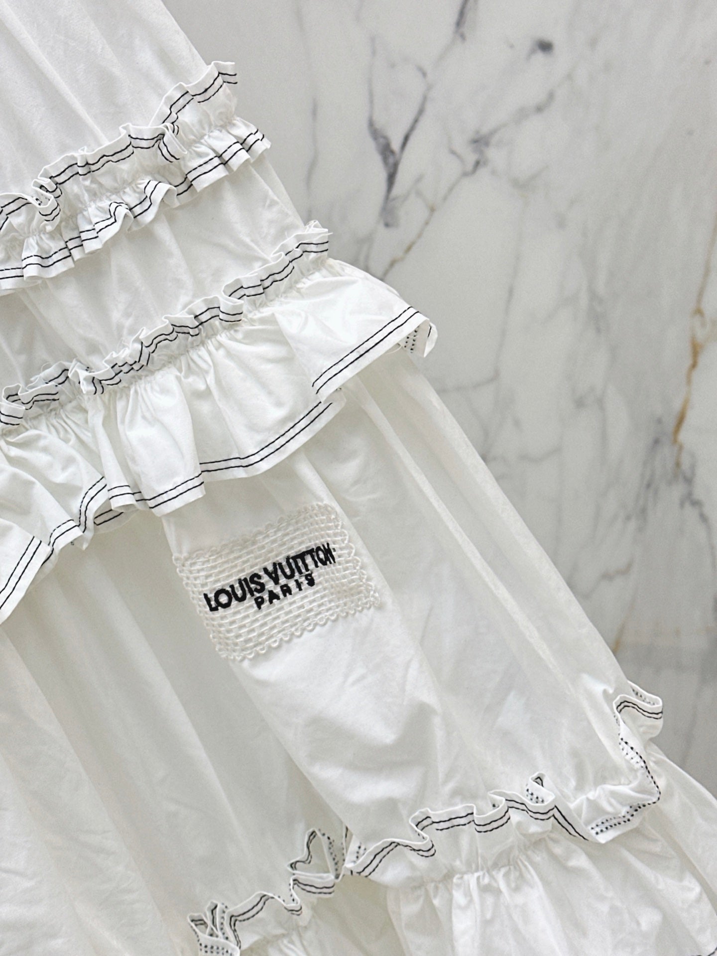 26SS NEW Sleeveless Long Dress with Ruffled Hem
