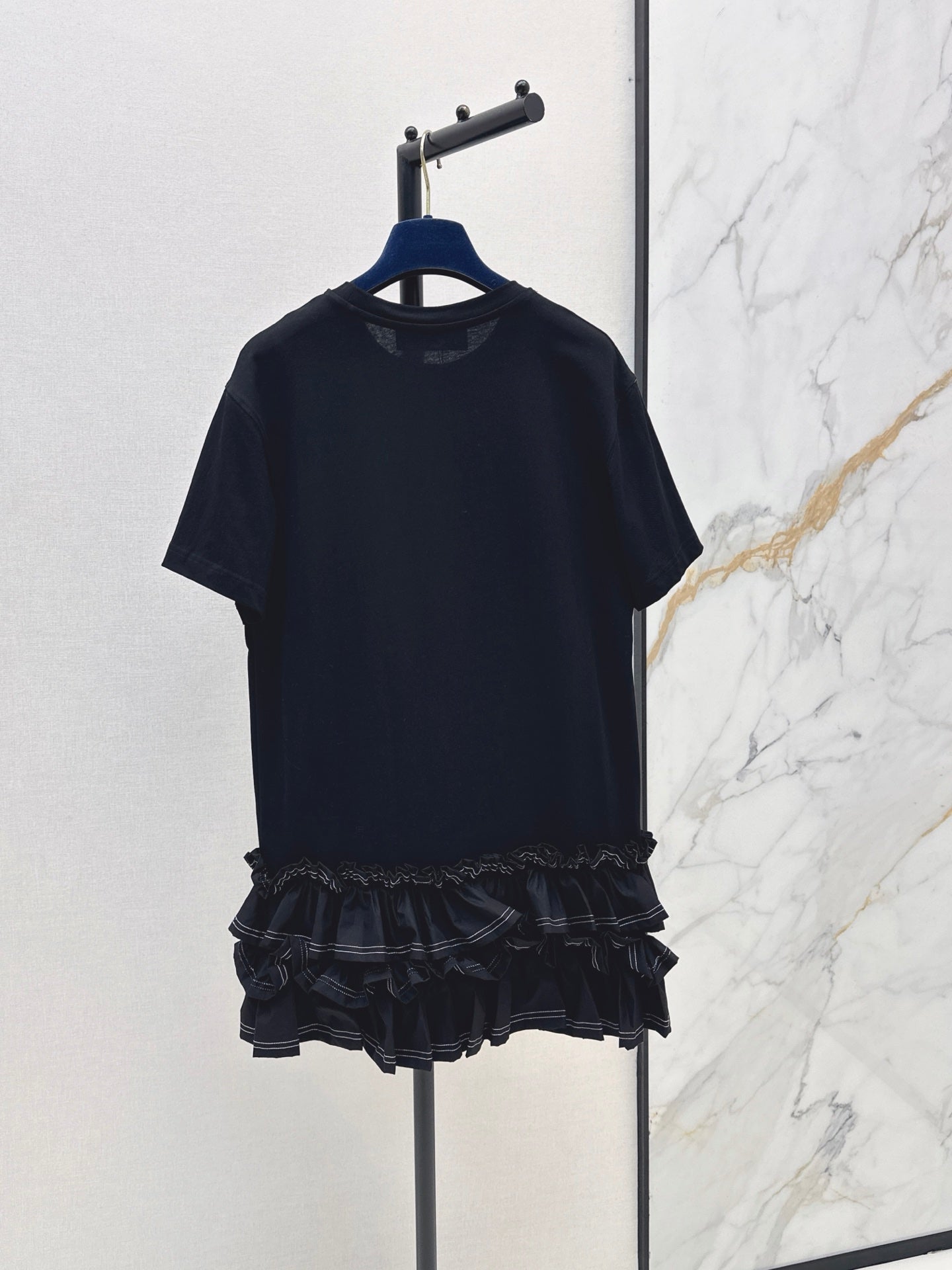 26SS NEW Sleeveless Short Dress with Ruffled Hem