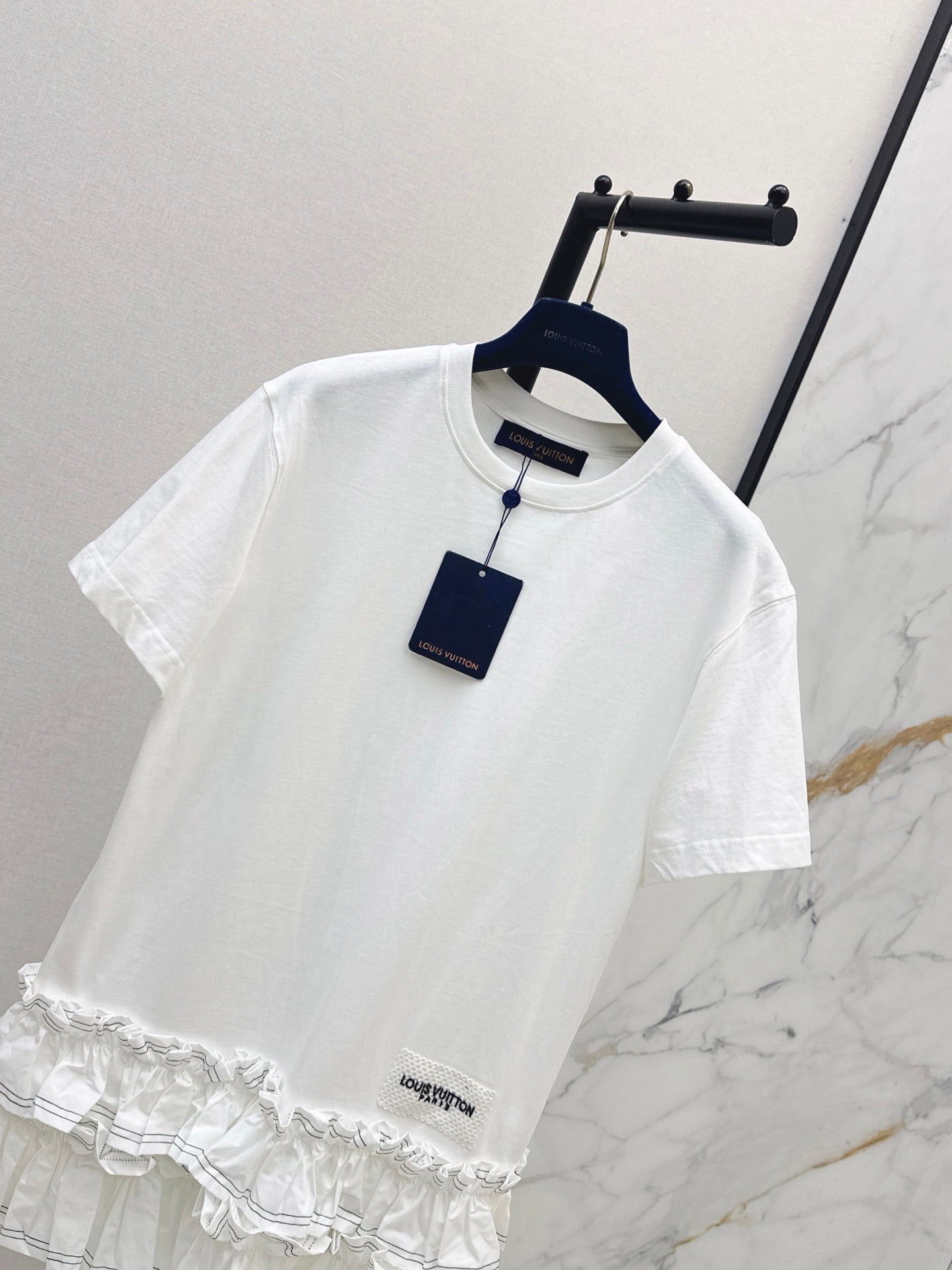 26SS NEW Sleeveless Short Dress with Ruffled Hem