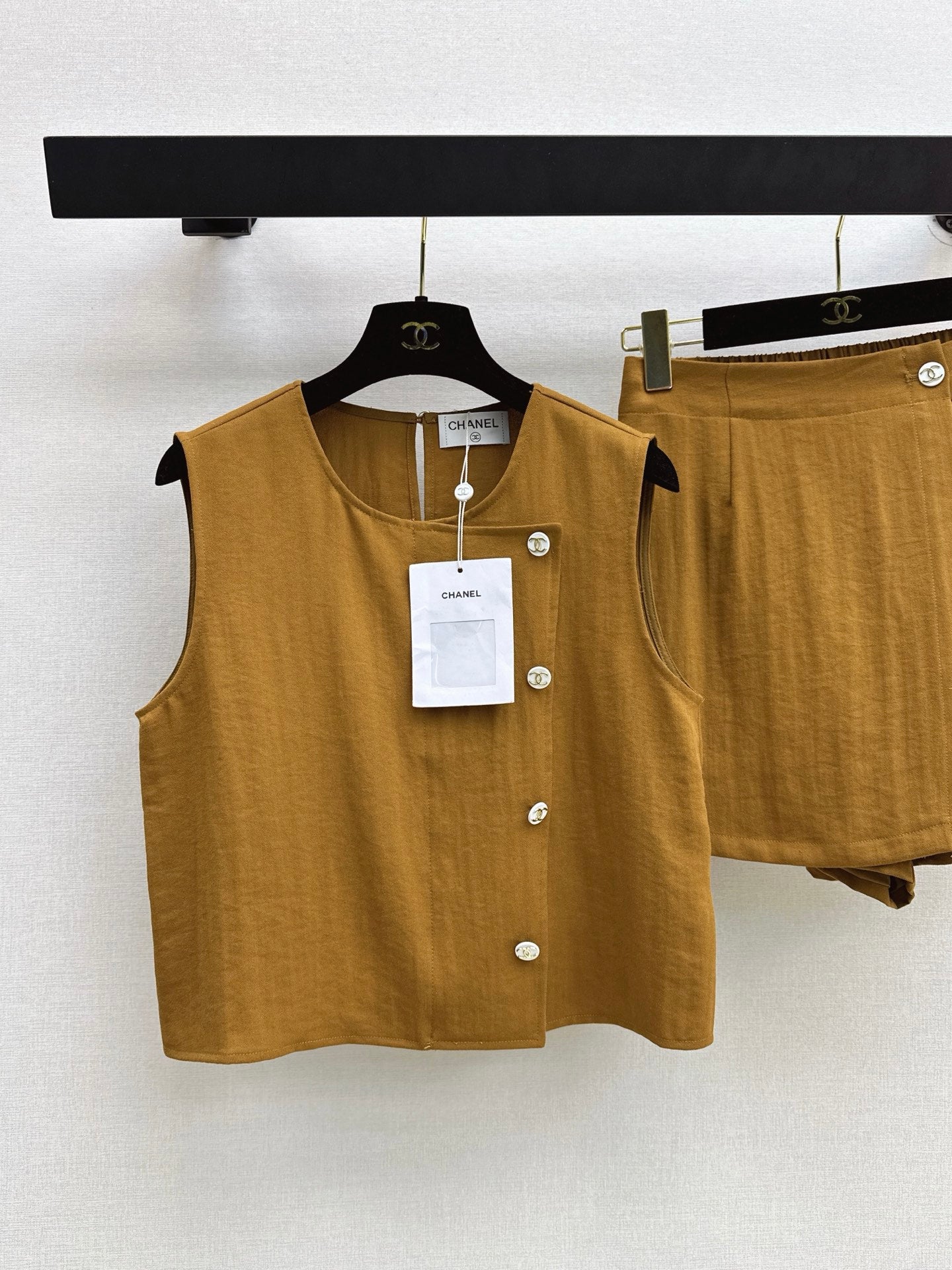 26SS NEW Sleeveless Vest Set 🤎 Made of linen fiber
