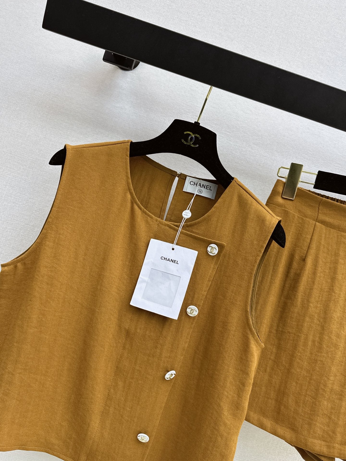 26SS NEW Sleeveless Vest Set 🤎 Made of linen fiber
