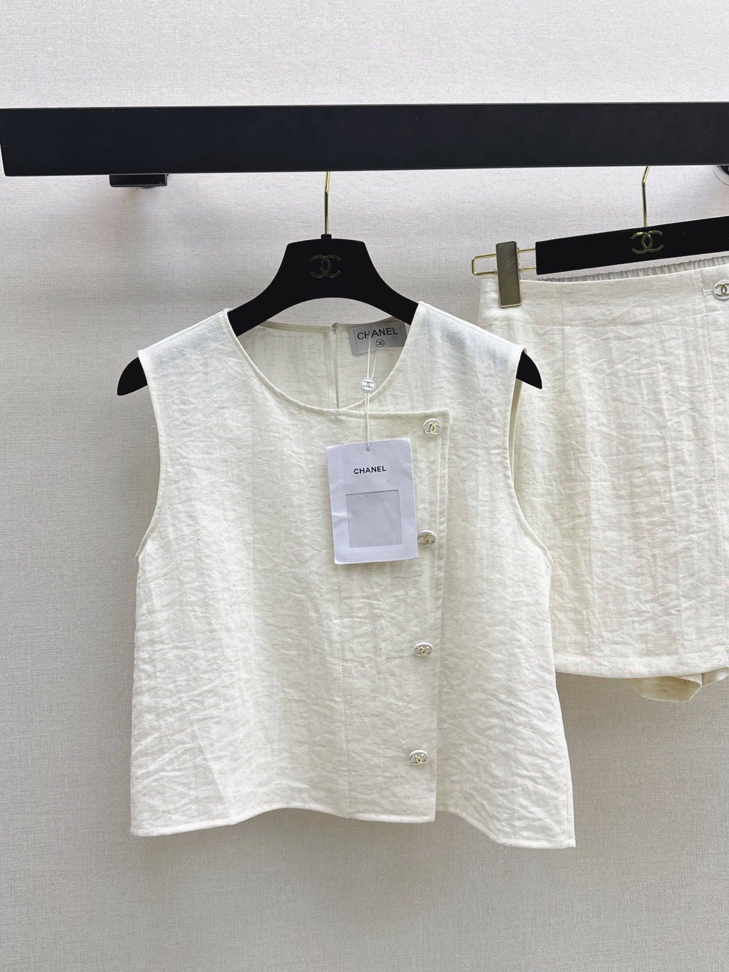 26SS NEW Sleeveless Vest Set 🤎 Made of linen fiber