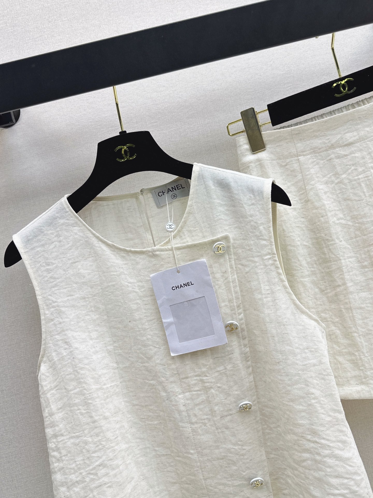 26SS NEW Sleeveless Vest Set 🤎 Made of linen fiber