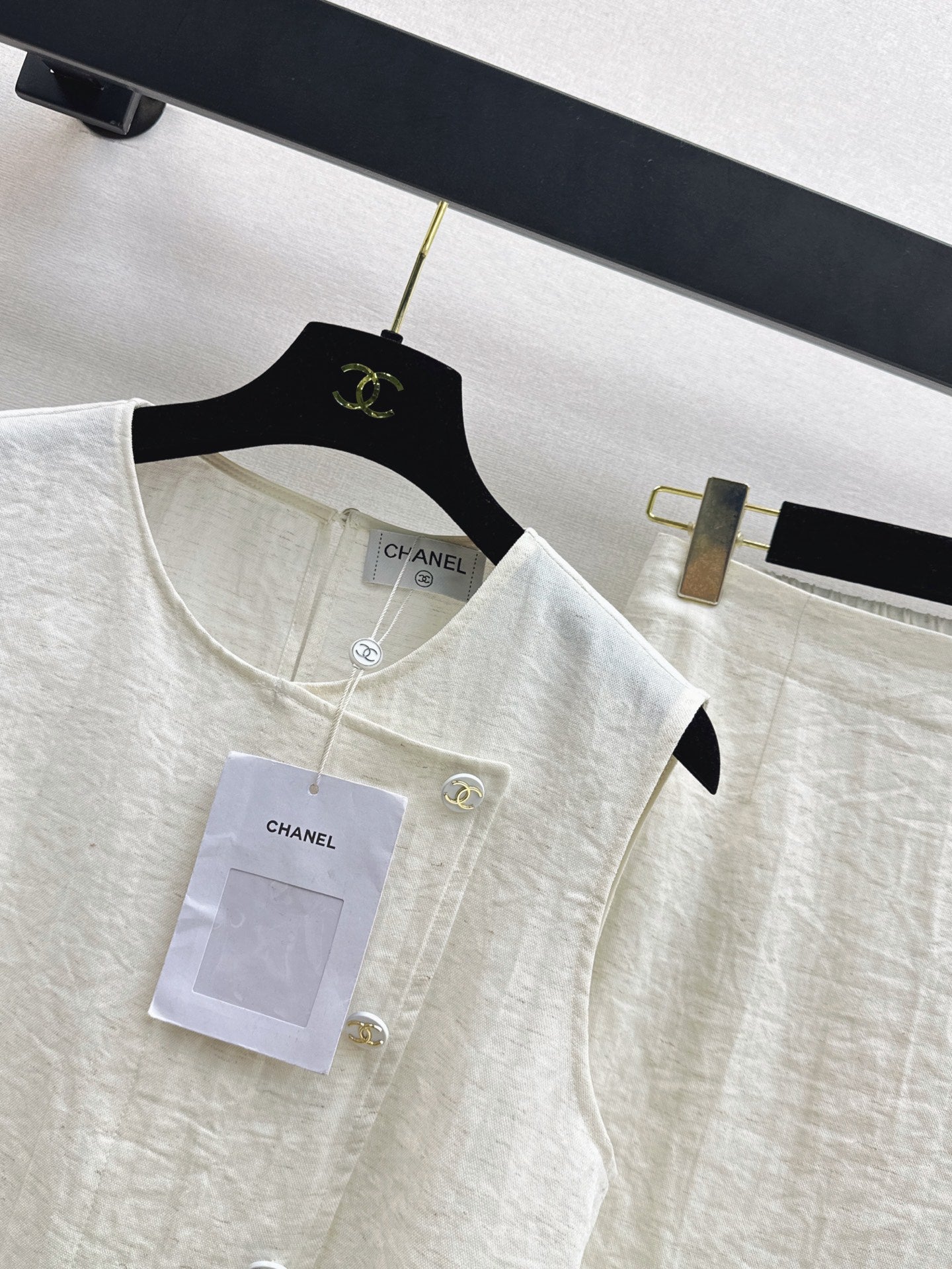 26SS NEW Sleeveless Vest Set 🤎 Made of linen fiber