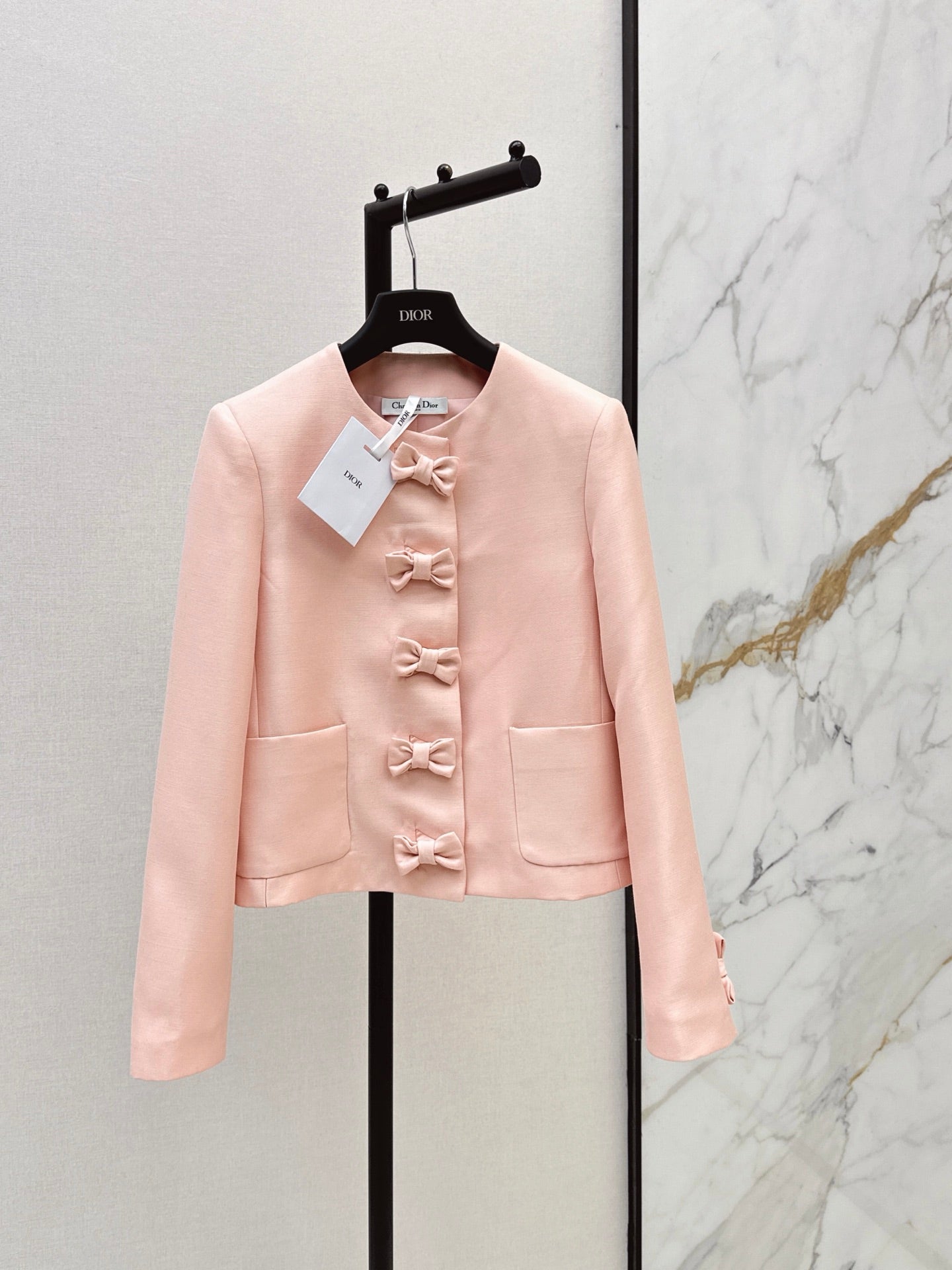 26SS NEW Bow-tie Round Neck Elegant Jacket