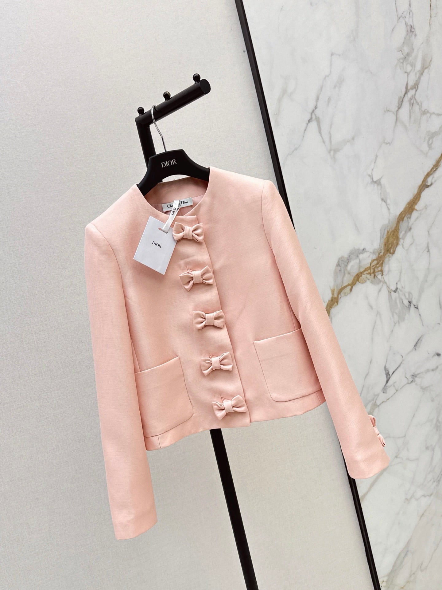26SS NEW Bow-tie Round Neck Elegant Jacket
