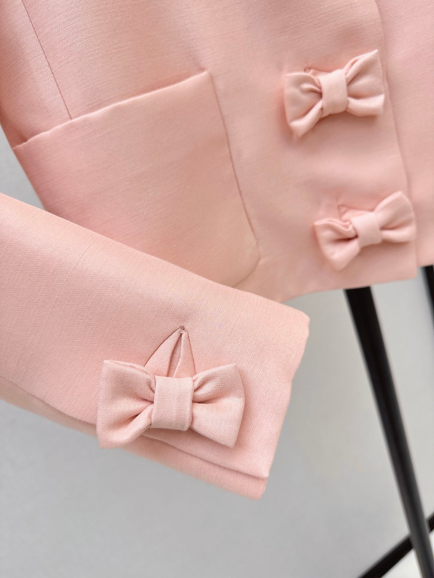26SS NEW Bow-tie Round Neck Elegant Jacket