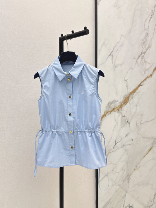 26SS NEW Sleeveless Collared Shirt🩵