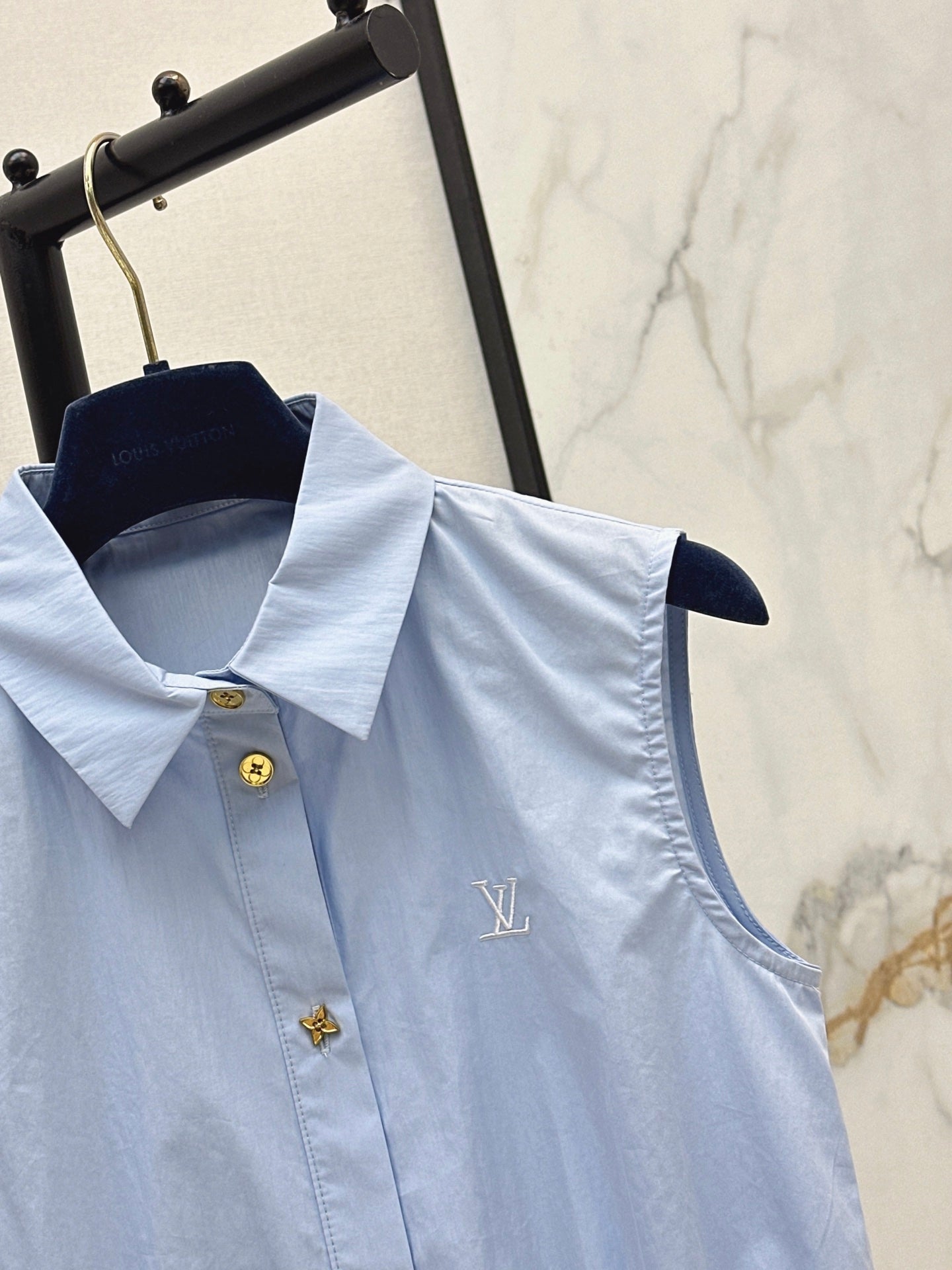 26SS NEW Sleeveless Collared Shirt🩵