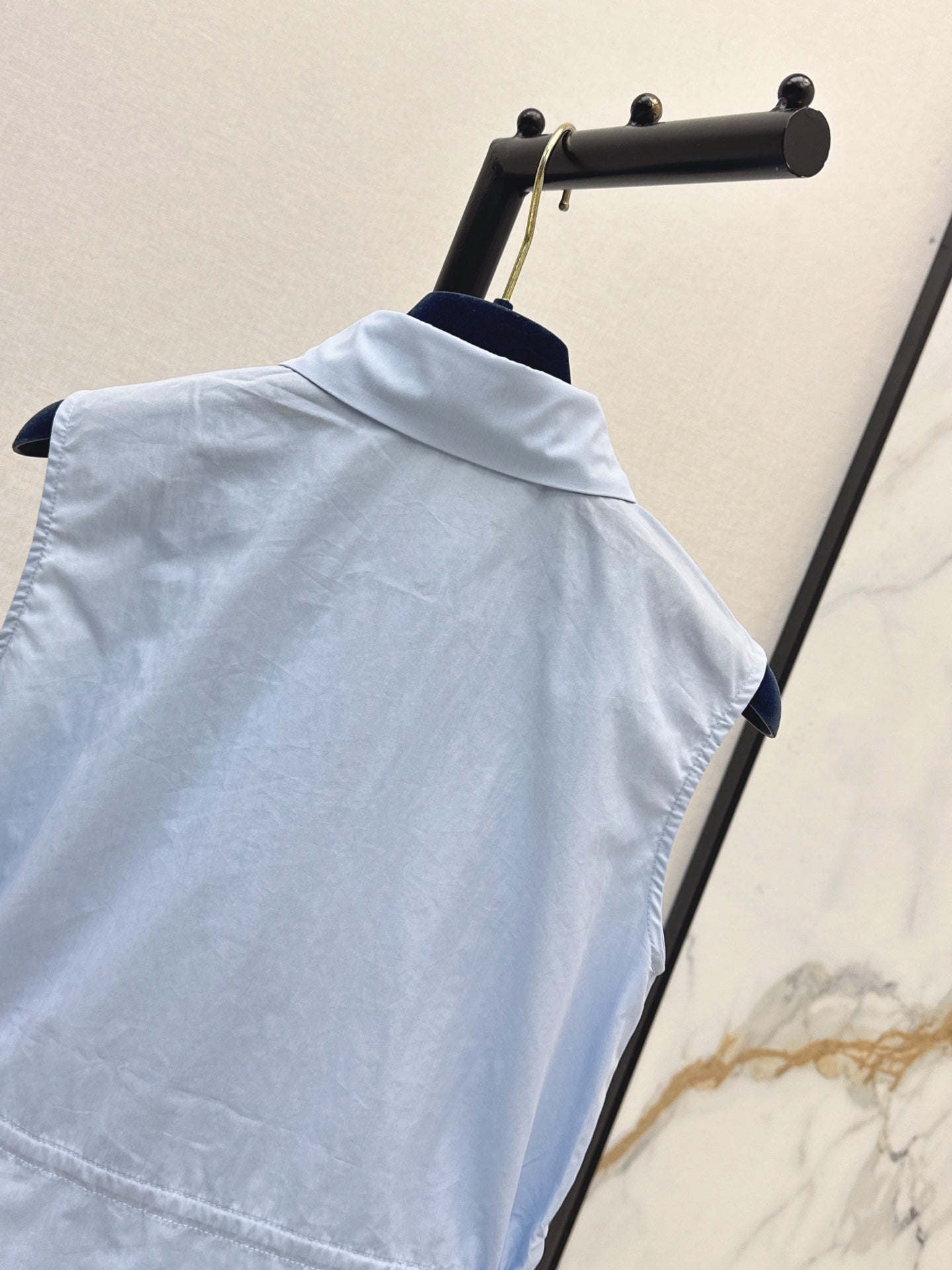 26SS NEW Sleeveless Collared Shirt🩵