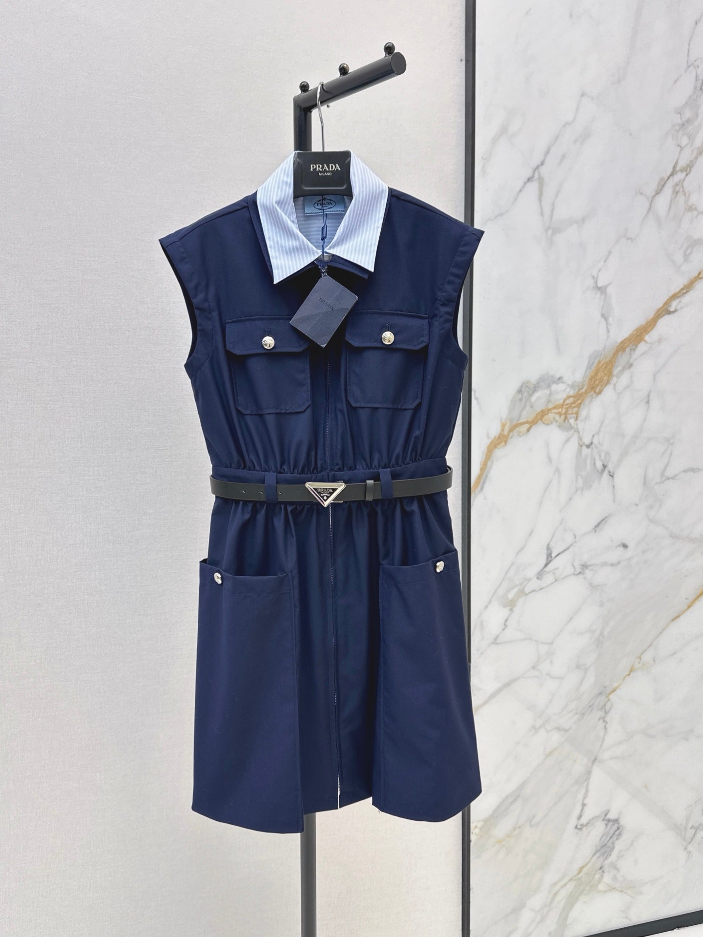 26SS NEW Elastic Waist Collared Dress 🖤