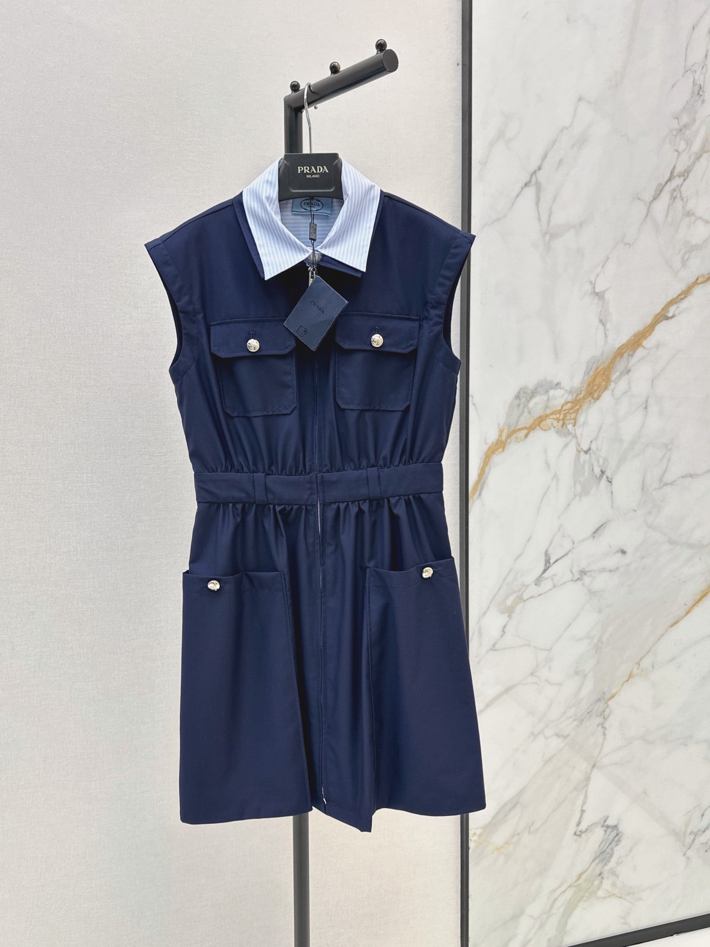 26SS NEW Elastic Waist Collared Dress 🖤