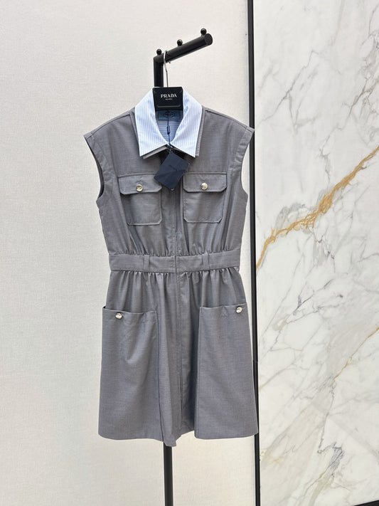 26SS NEW Elastic Waist Collared Dress 🖤