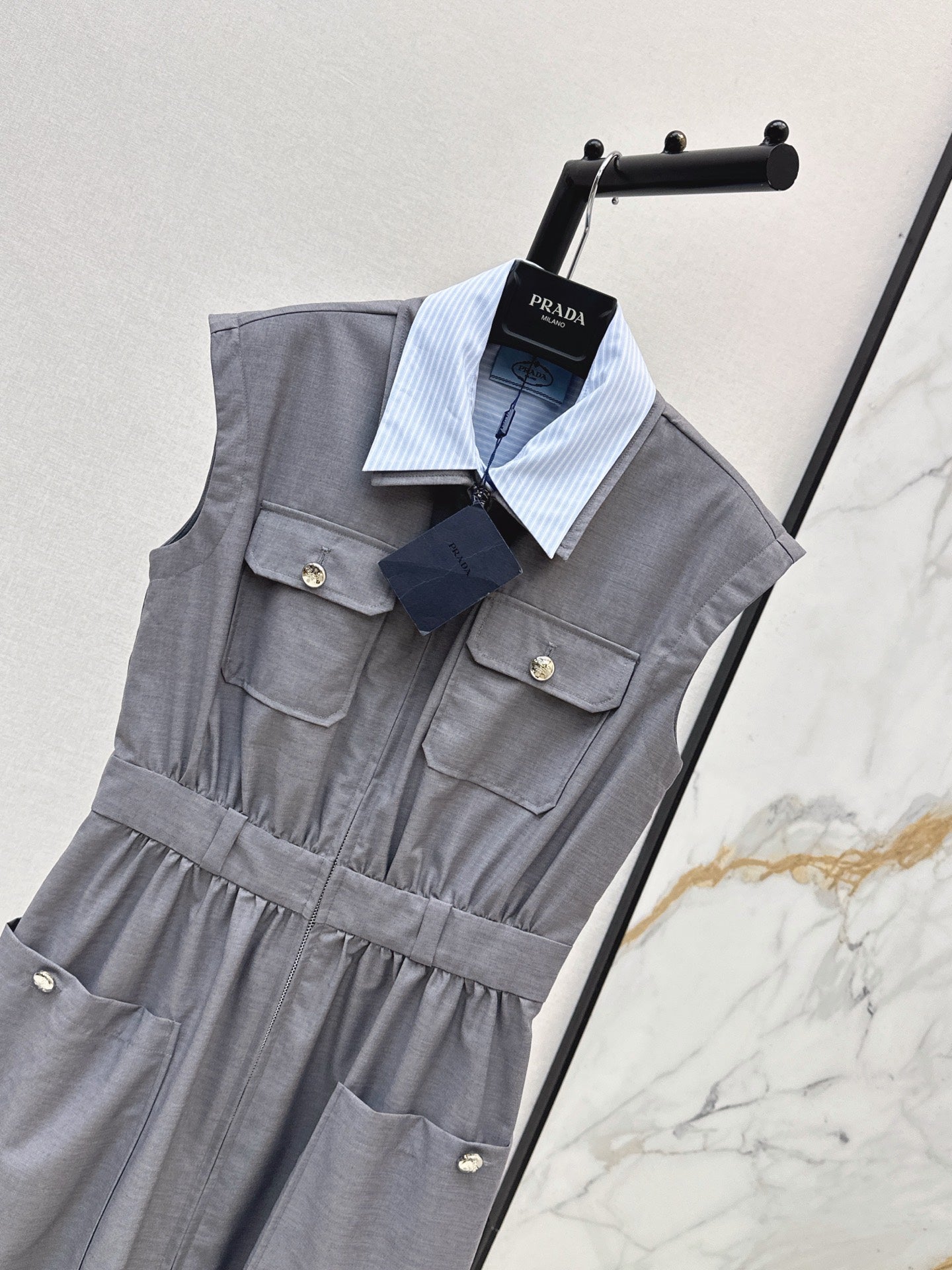 26SS NEW Elastic Waist Collared Dress 🖤