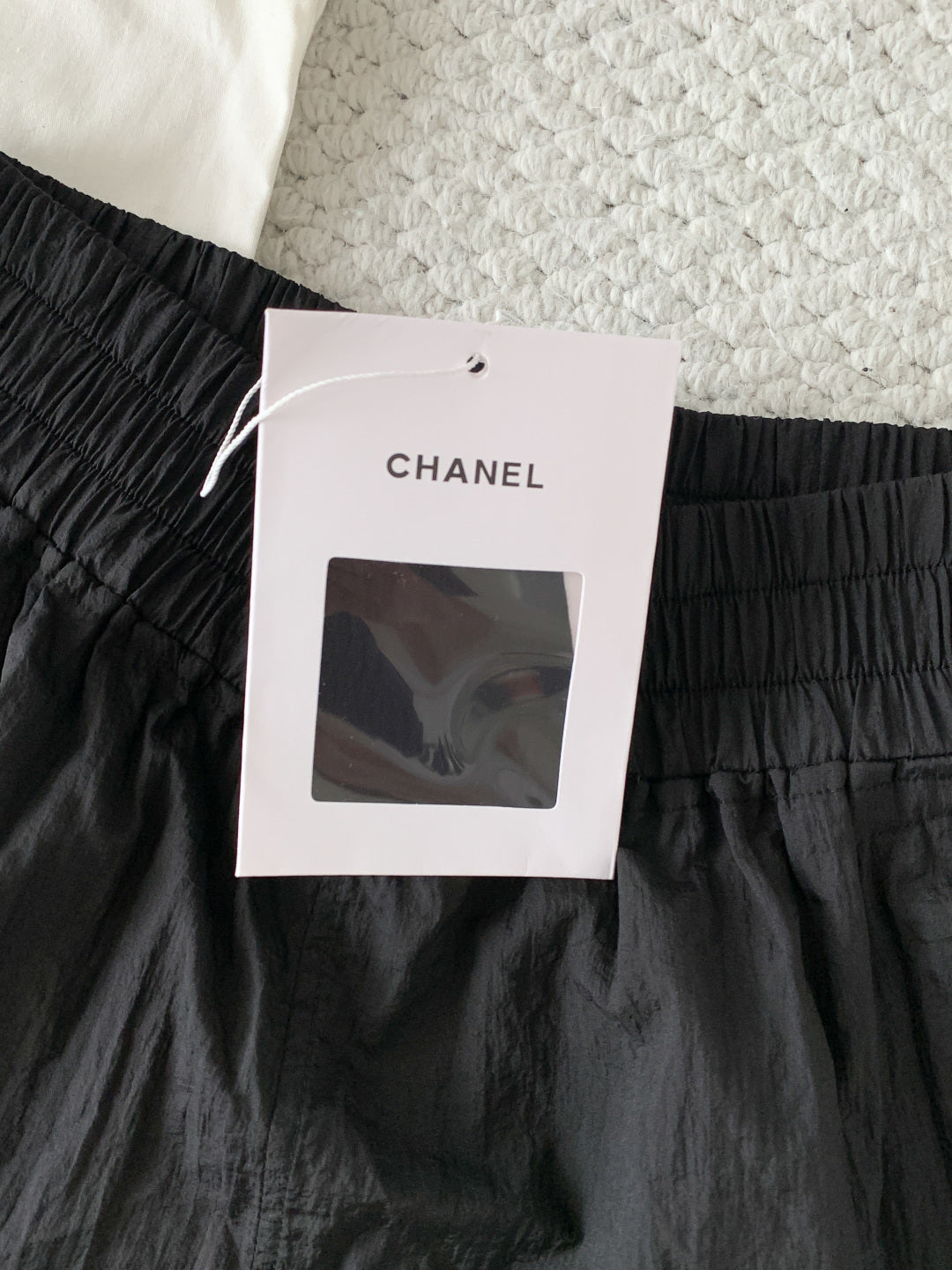 🔥Highest Quality🔥26SS NEW Beach Collection: New Black and White Color Block Hooded Drawstring Shorts