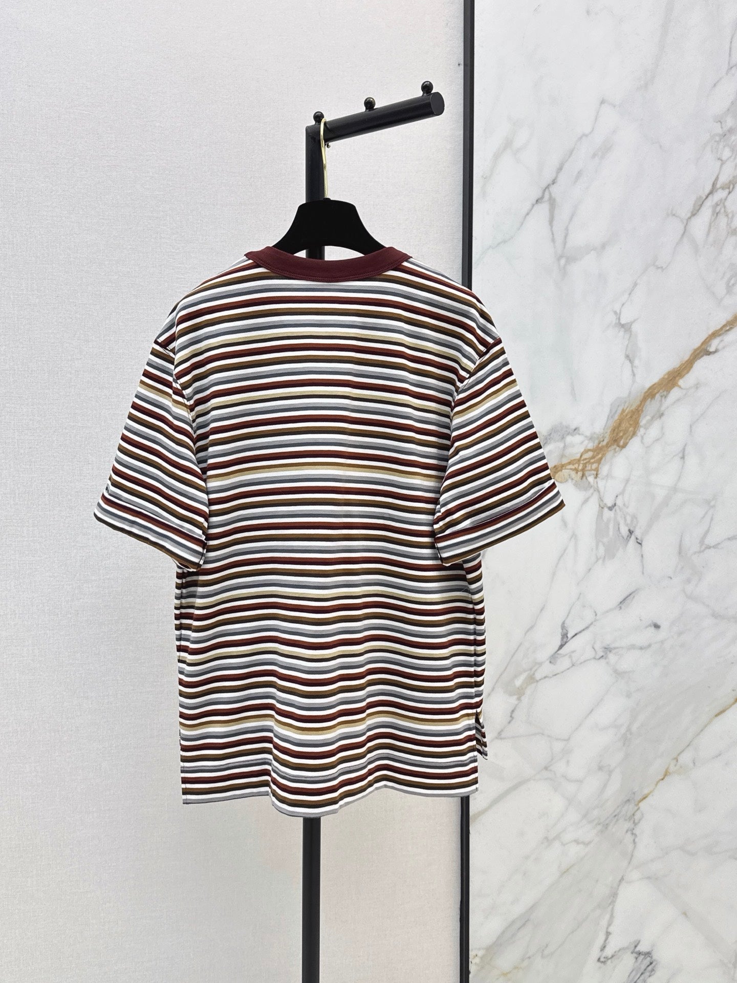 26SS NEW Oversized Striped Seahorse T-Shirt 🤎