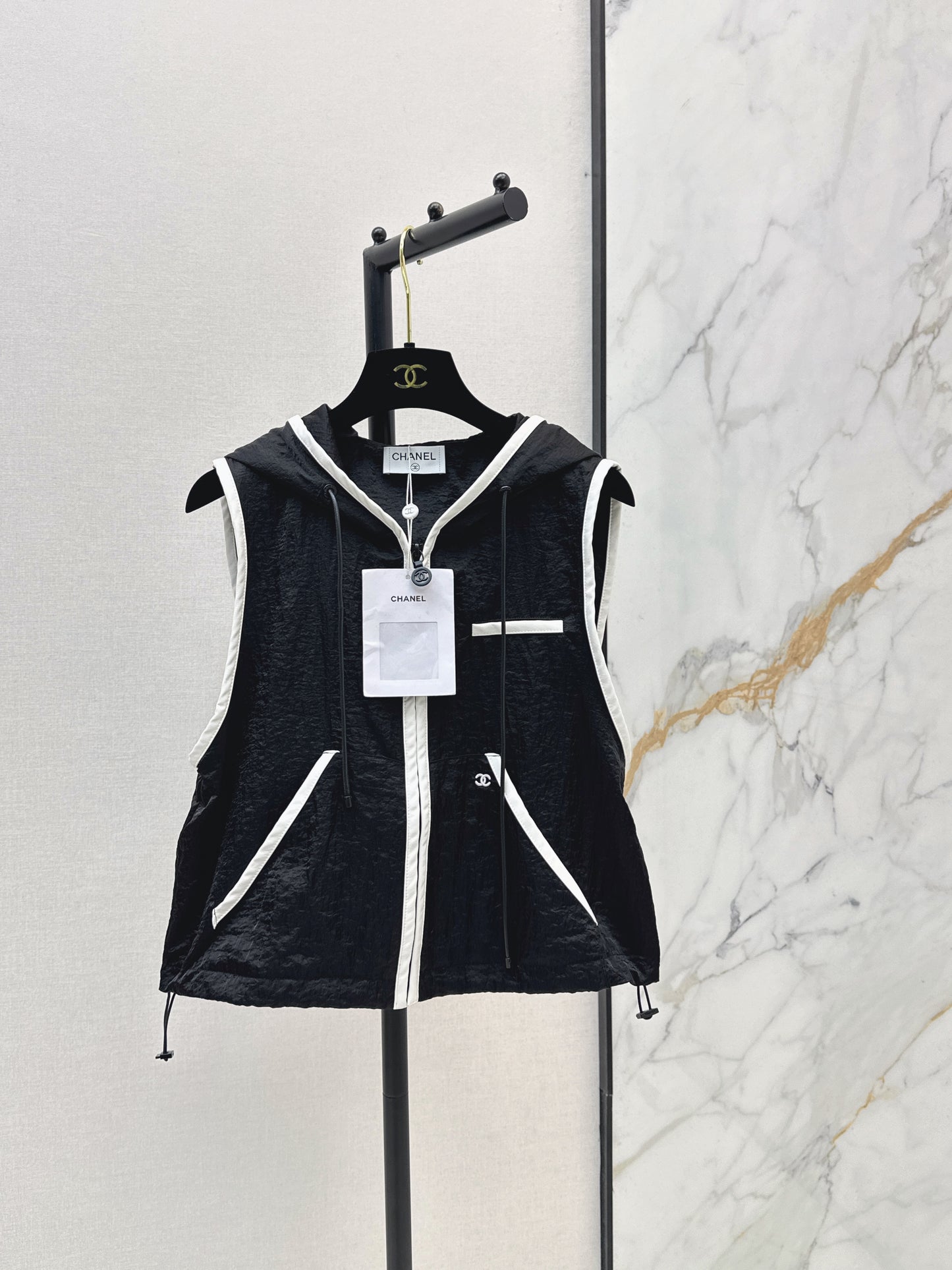 26SS NEW Coco Girl Beach Series Sporty Hooded Jacket 🖤