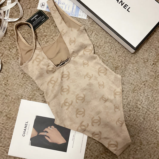 26SS NEW Khaki One-Piece Swimsuit 👙