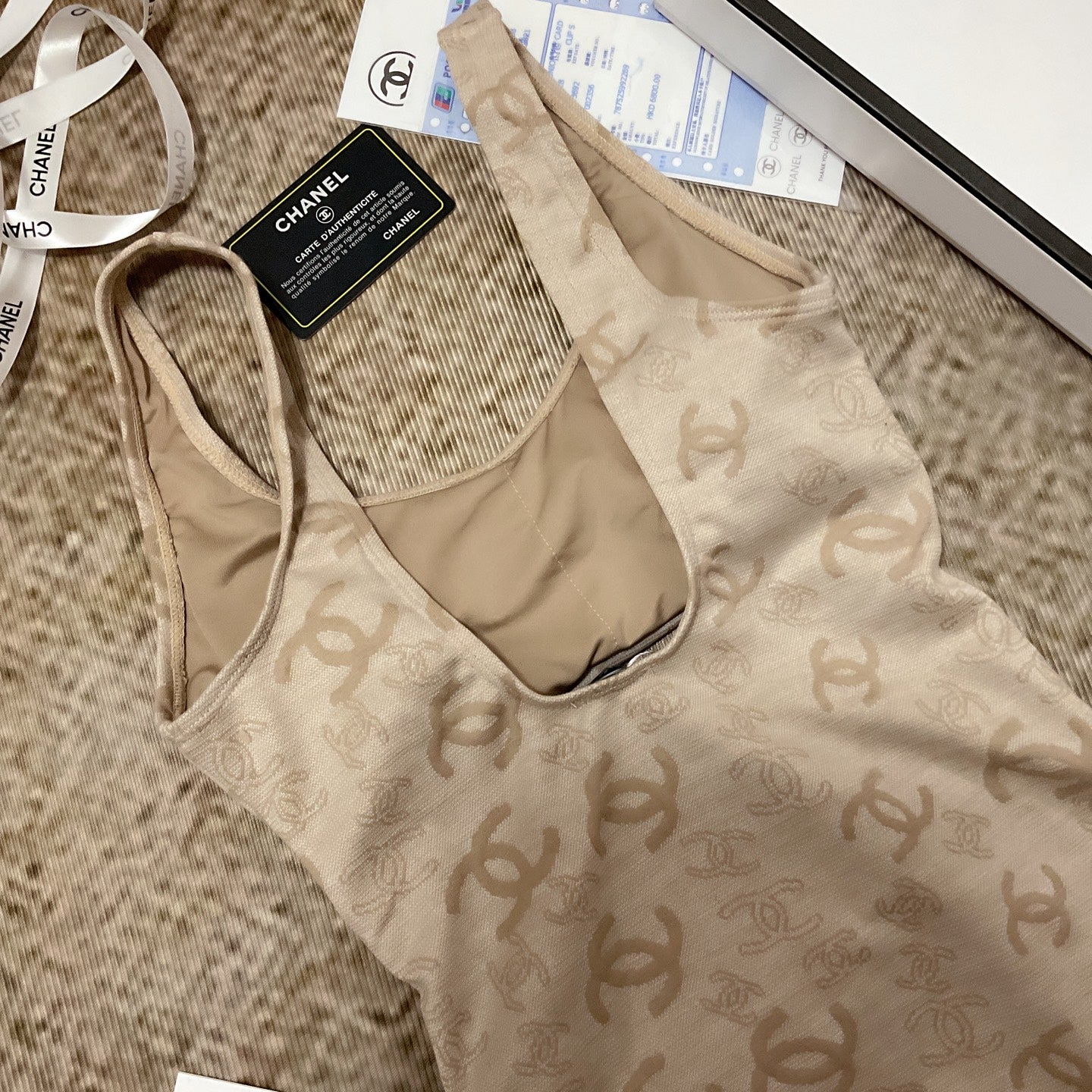 26SS NEW Khaki One-Piece Swimsuit 👙