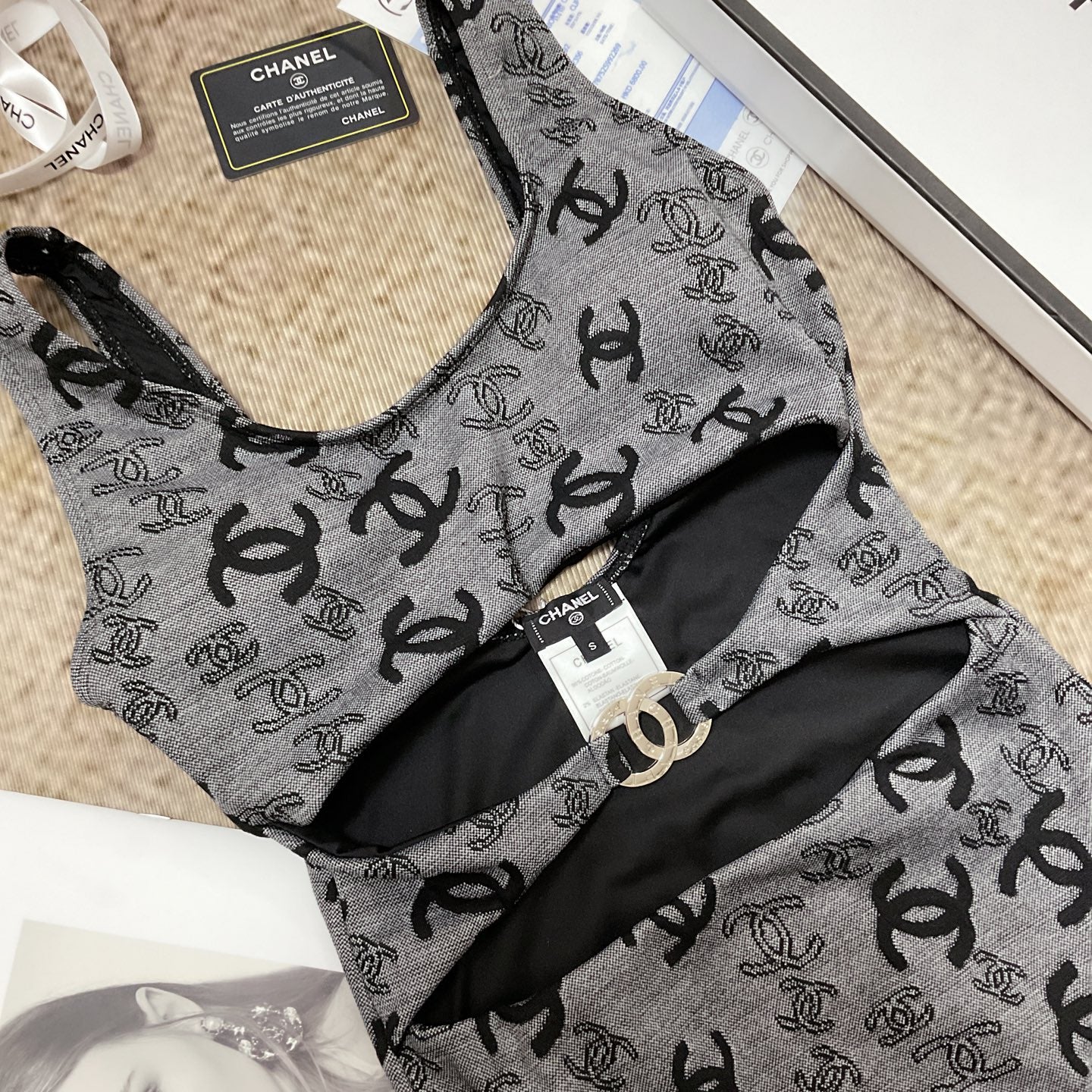 26SS NEW Grey One-Piece Swimsuit 👙