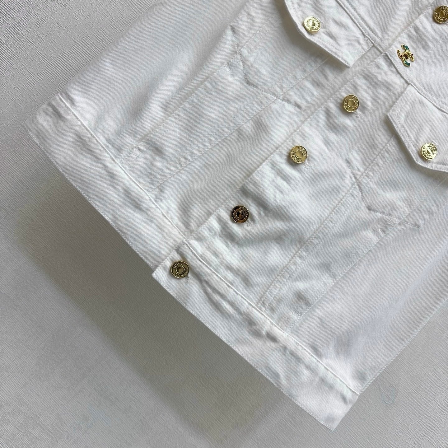 26SS NEW Gold-Button Denim Vest