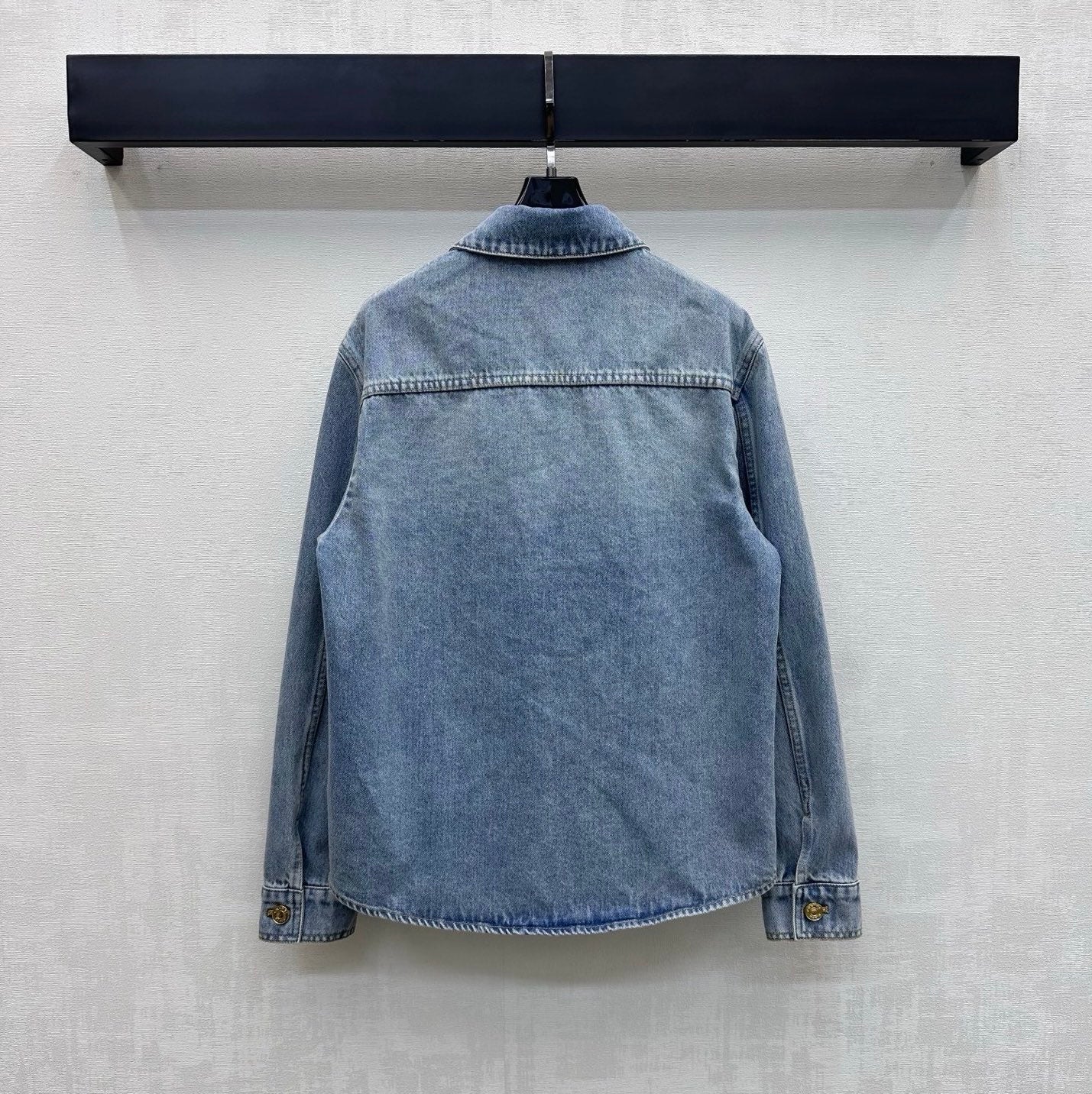 26SS NEW Denim Shirt Jacket with Gold Buttons