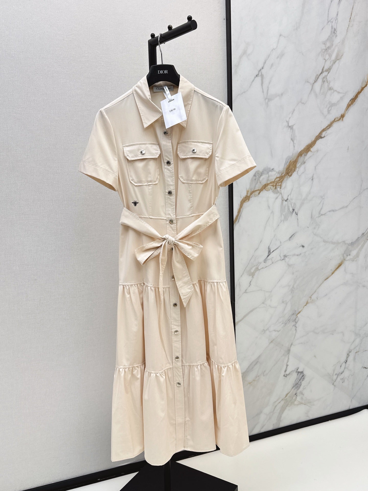 26SS NEW Bee Embroidered Long Dress 🖤