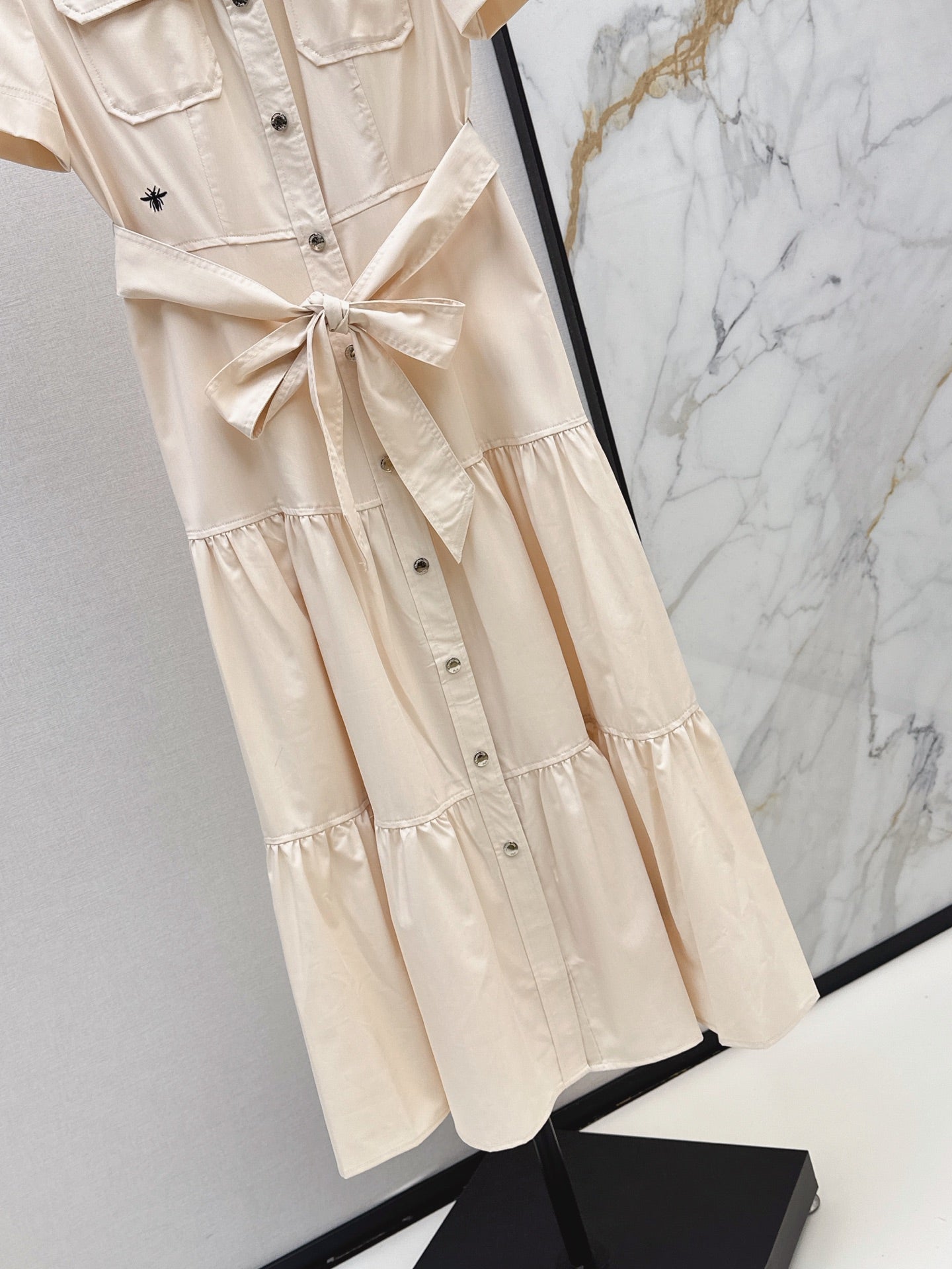 26SS NEW Bee Embroidered Long Dress 🖤