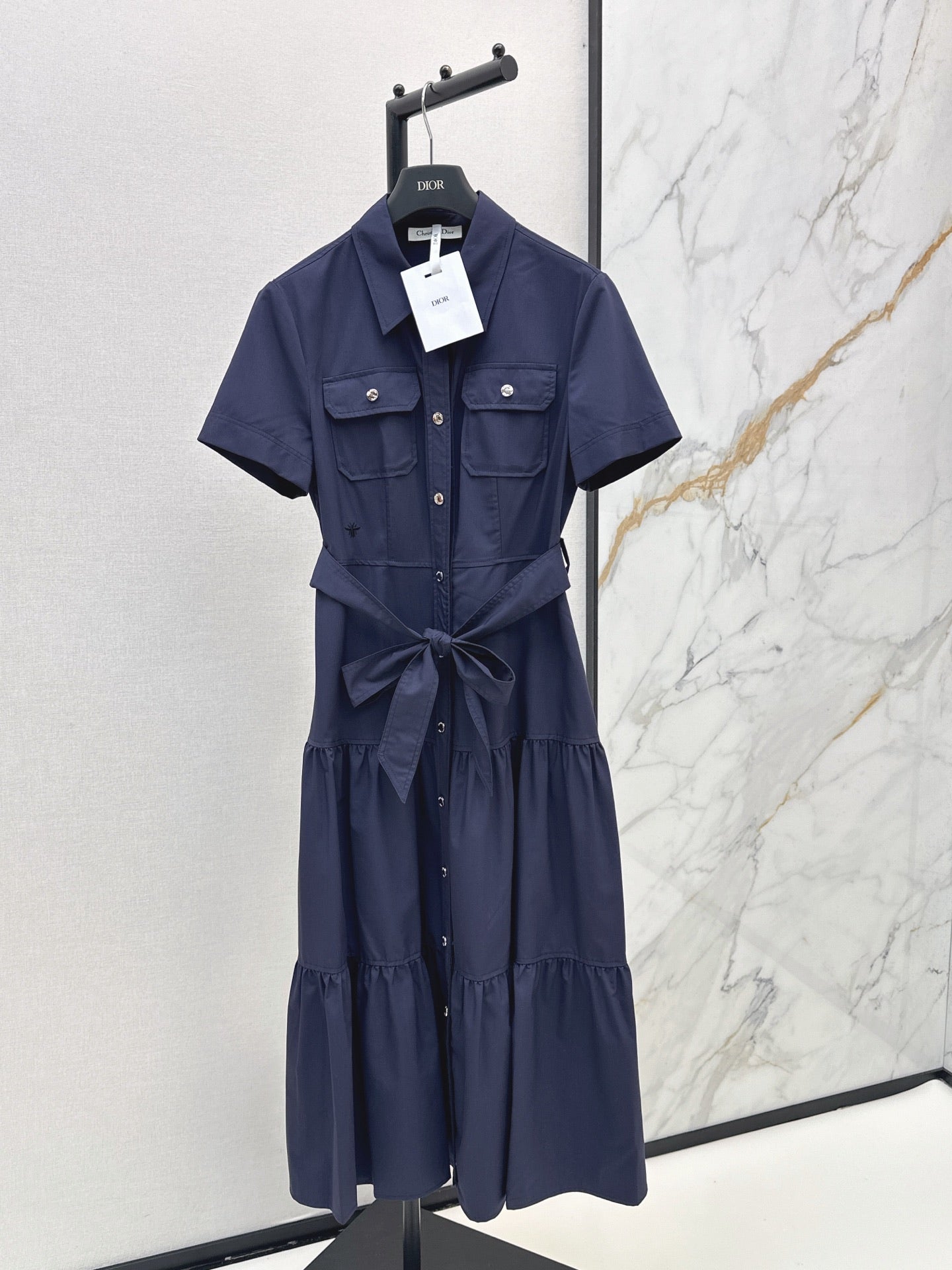 26SS NEW Bee Embroidered Long Dress 🖤