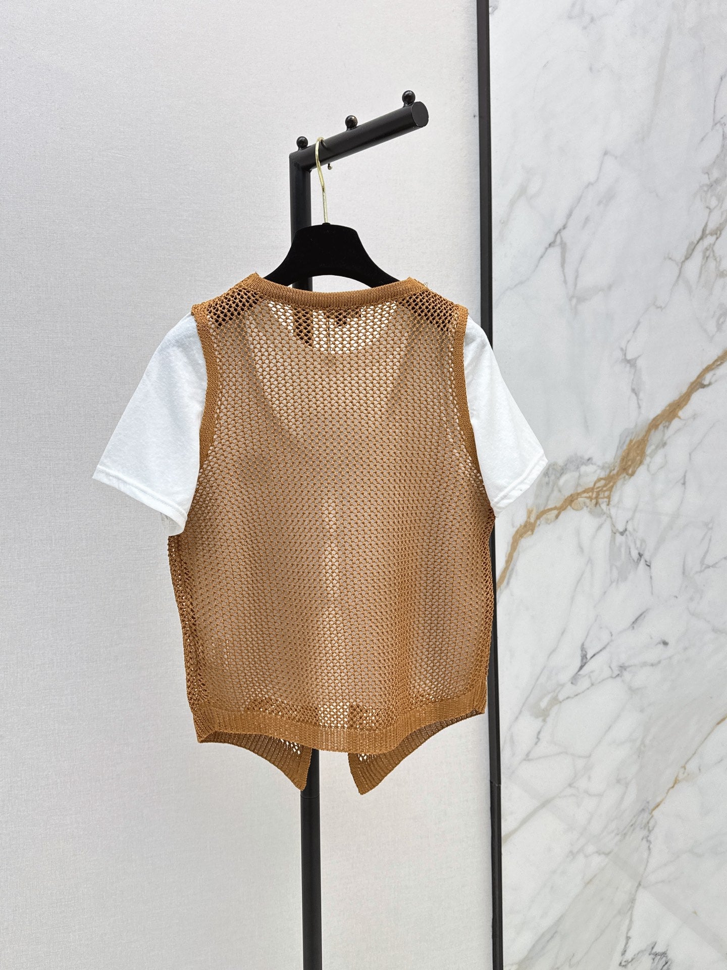26SS NEW Hollow-out Knitted Vest Two-Piece Set 🤍