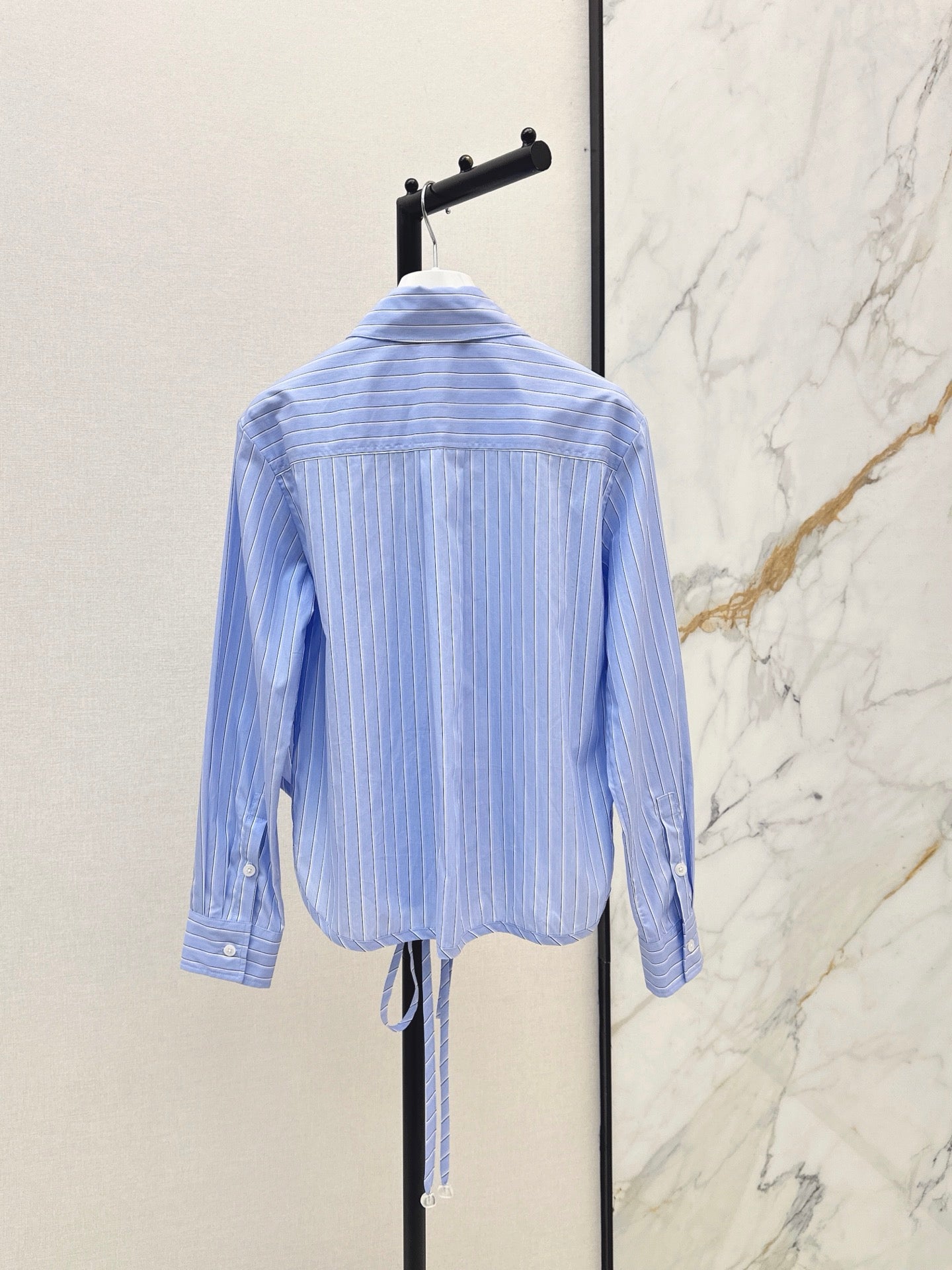 26SS NEW Logo Embroidered Long-Sleeve Shirt🩵