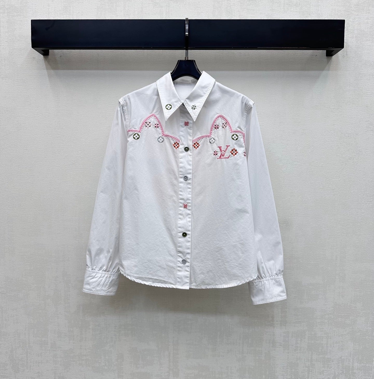 26SS NEW Heavy Embroidery Collared Shirt