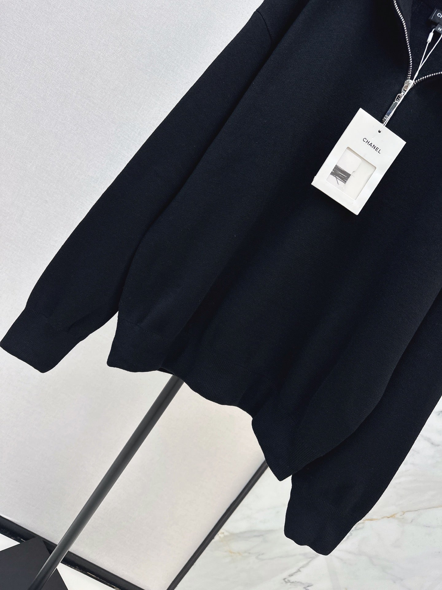 🔥Highest Quality🔥26FW New Métiers d'Art Collection Half-Zip Knit Sweatshirt 🤎
