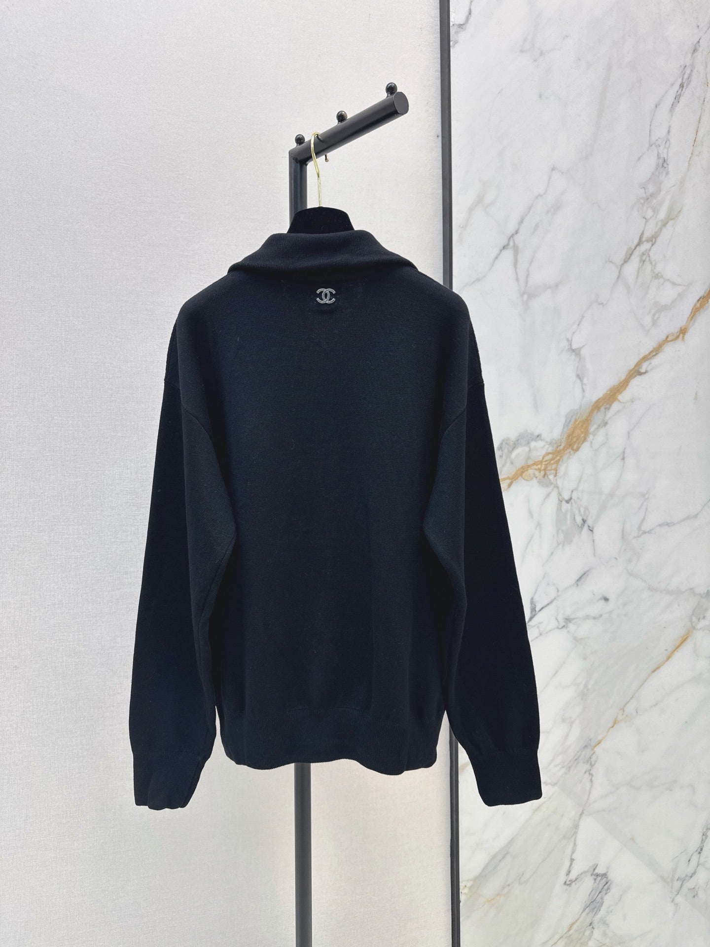🔥Highest Quality🔥26FW New Métiers d'Art Collection Half-Zip Knit Sweatshirt 🤎