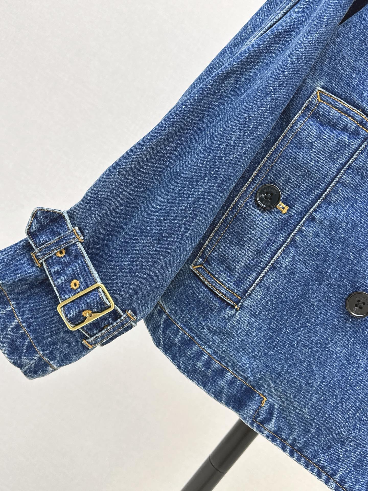 26FW New Vintage-Wash Denim Trench Coat 🩵