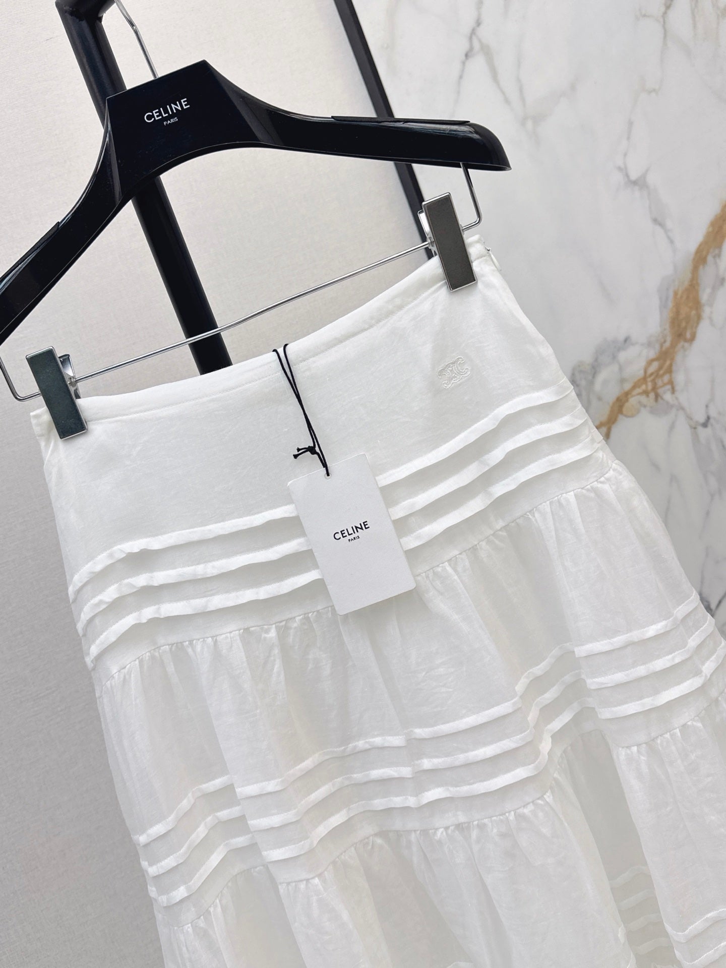 26FW New High-Waisted Linen Skirt – South of France Vacation Style 🤍