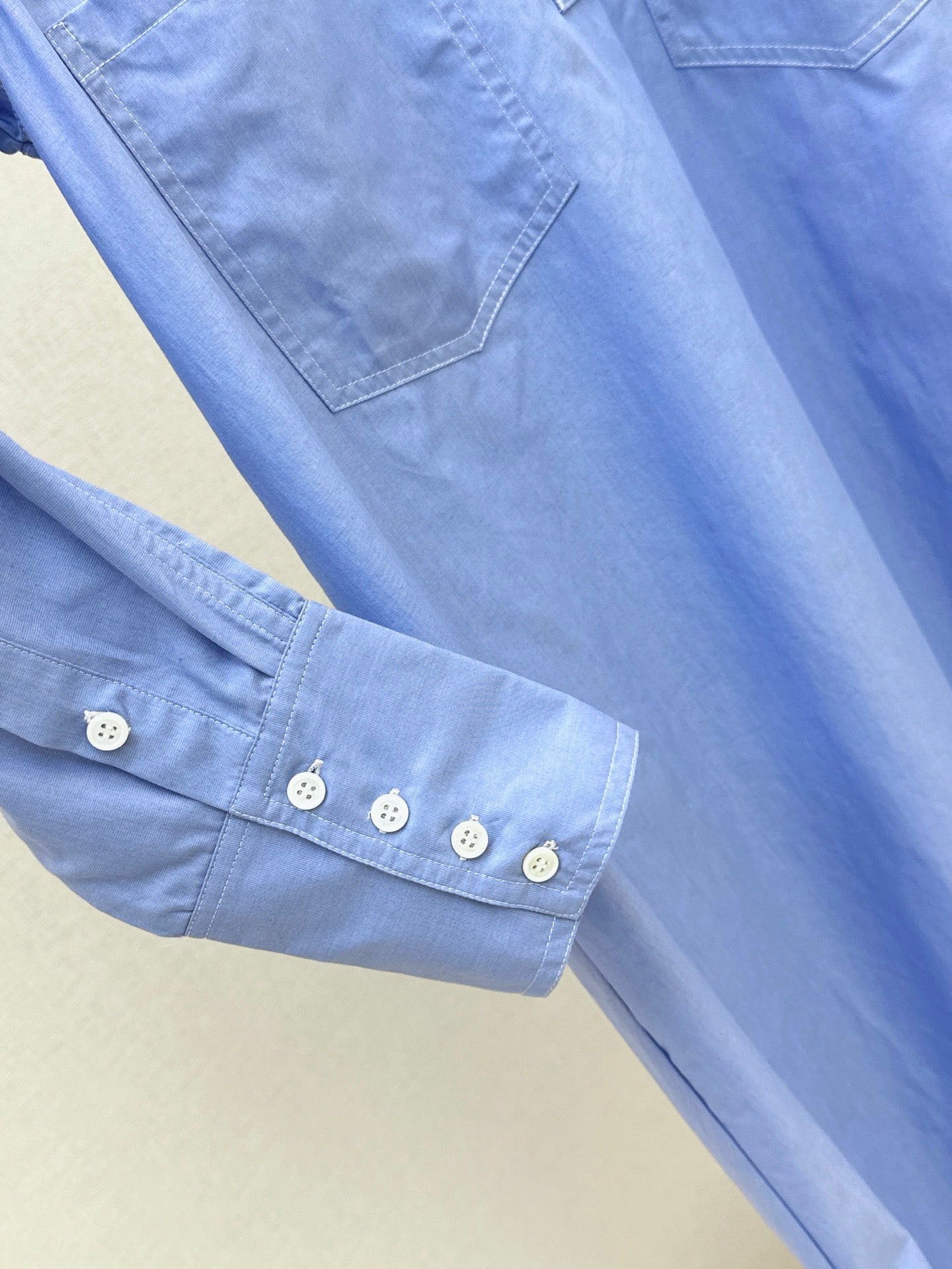26FW New Long Stand-Collar Shirt Dress 🩵