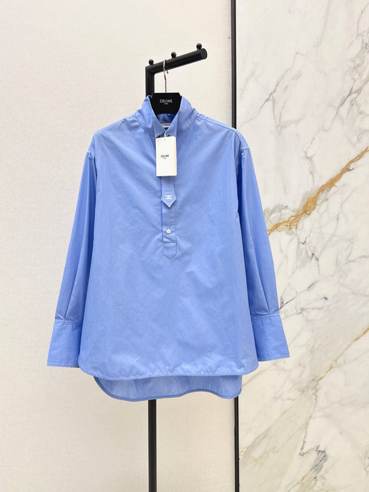 26FW New Loose-Fit Stand-Collar Shirt 🩵