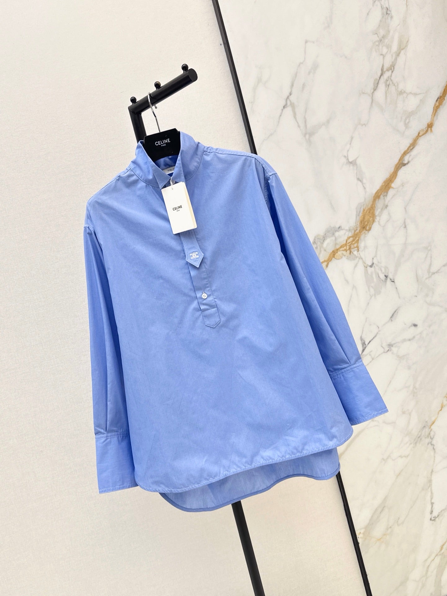 26FW New Loose-Fit Stand-Collar Shirt 🩵